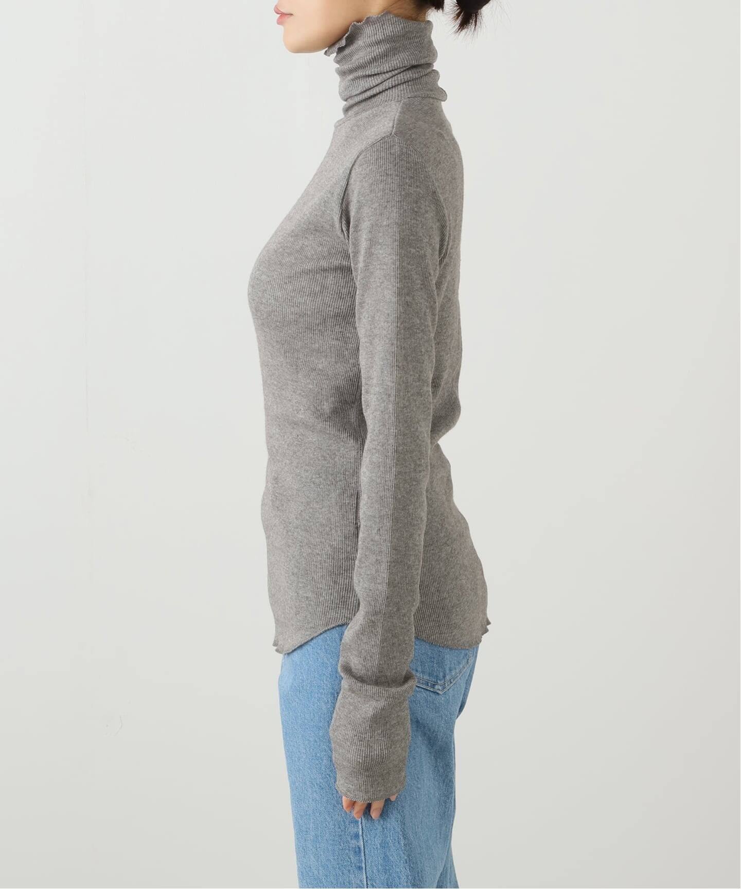 Yak/Cotton RIB TURTLE NECK（Tシャツ／カットソー）｜L'Appartement