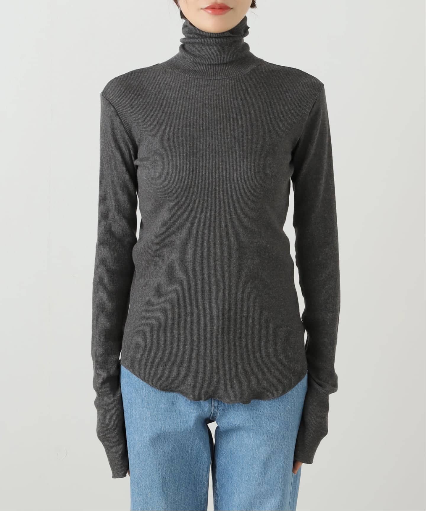 Yak/Cotton RIB TURTLE NECK（Tシャツ／カットソー）｜L'Appartement