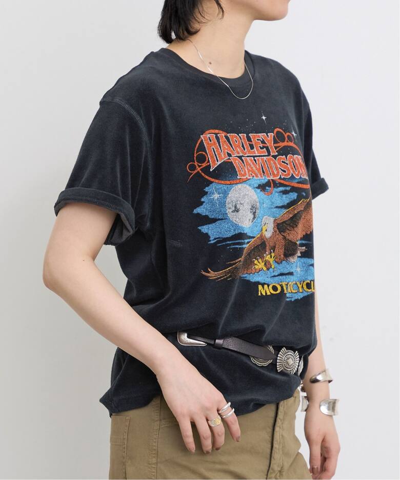 MADE WORN/メイド ウォン】 Harley Tee(90s Fit)（Tシャツ／カットソー  