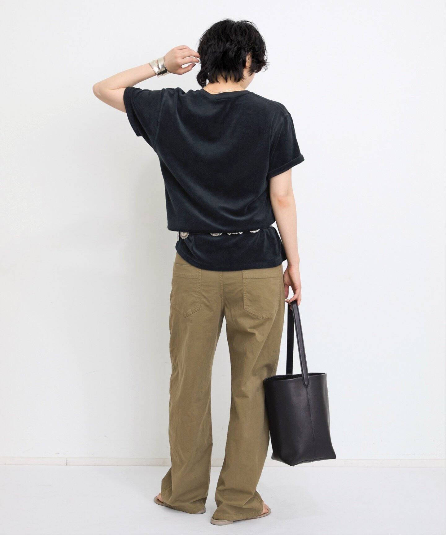 L'Appartement MADE WORN パイル素材Harley Tee MADE WORN/メイド ウォン】 Harley Tee(90s Fit)（Tシャツ