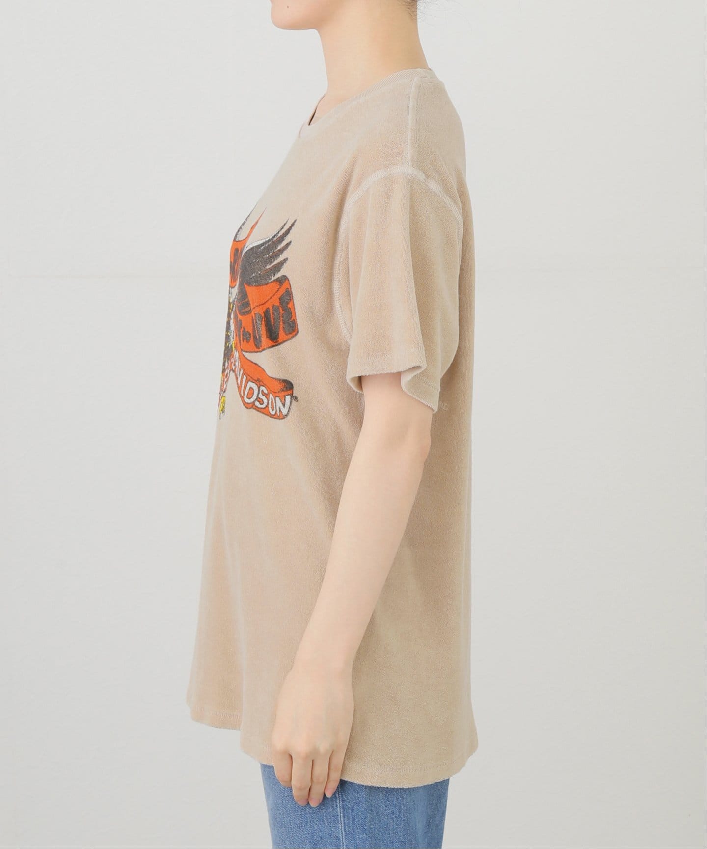MADE WORN/メイド ウォン】 Harley moon Terrycloth Tee（T