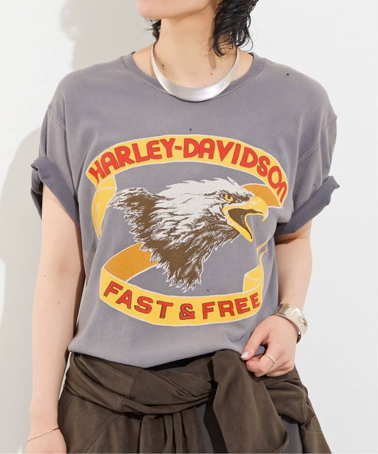 MADE WORN/メイド ウォン】 Harley Davidson Tee(90s Fit)（Tシャツ 