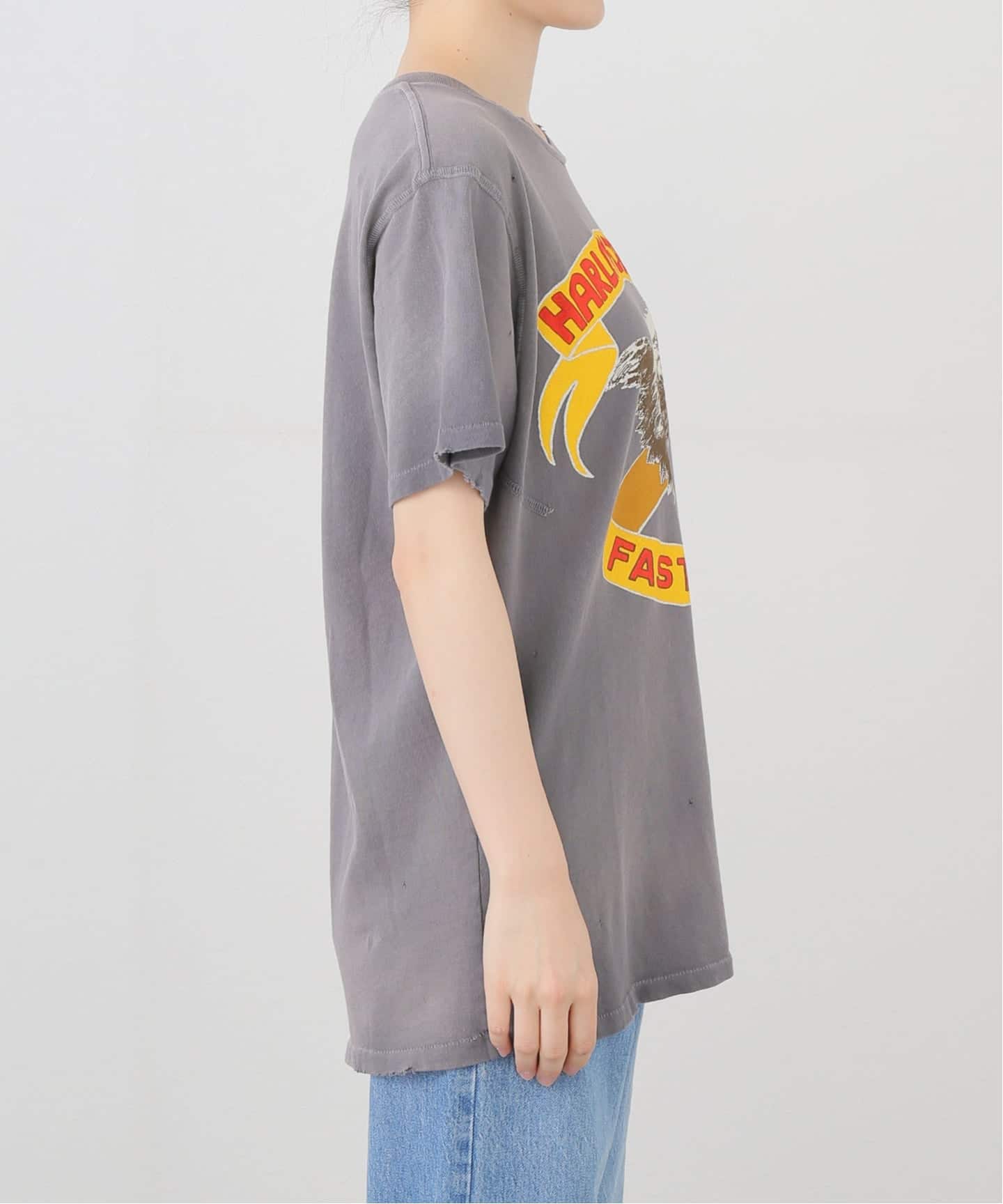 MADE WORN/メイド ウォン　メイドウォーン ハーレーTシャツ MADE WORN/メイド ウォン】 Harley Tee(90s Fit)（Tシャツ