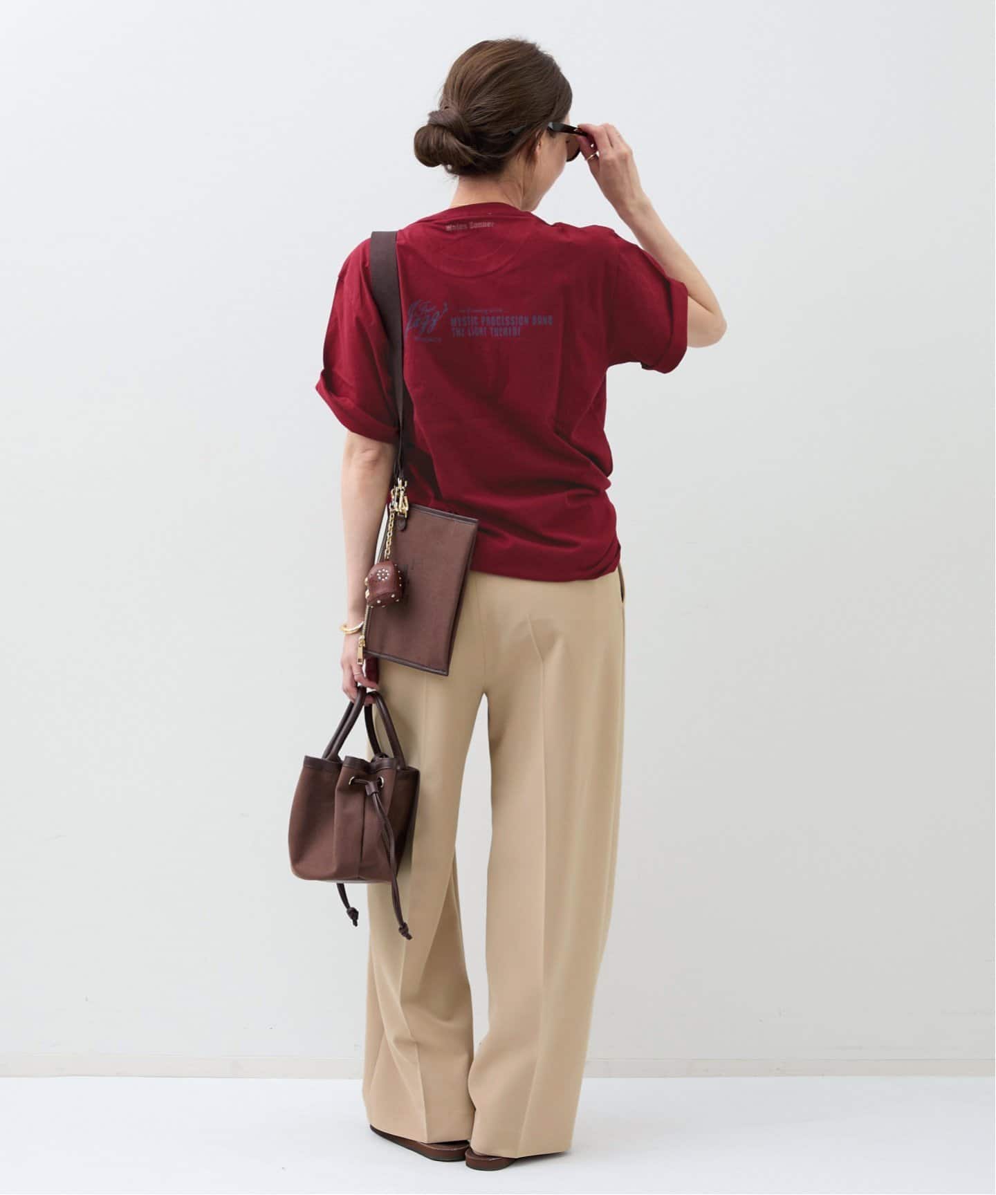 WALES BONNER (ウェールズボナー) HOWARD TSHIRT 25070570000310 レッド S WALES BONNER/ウェールズ ボナー】 HOWARD TSHIRT（Tシャツ