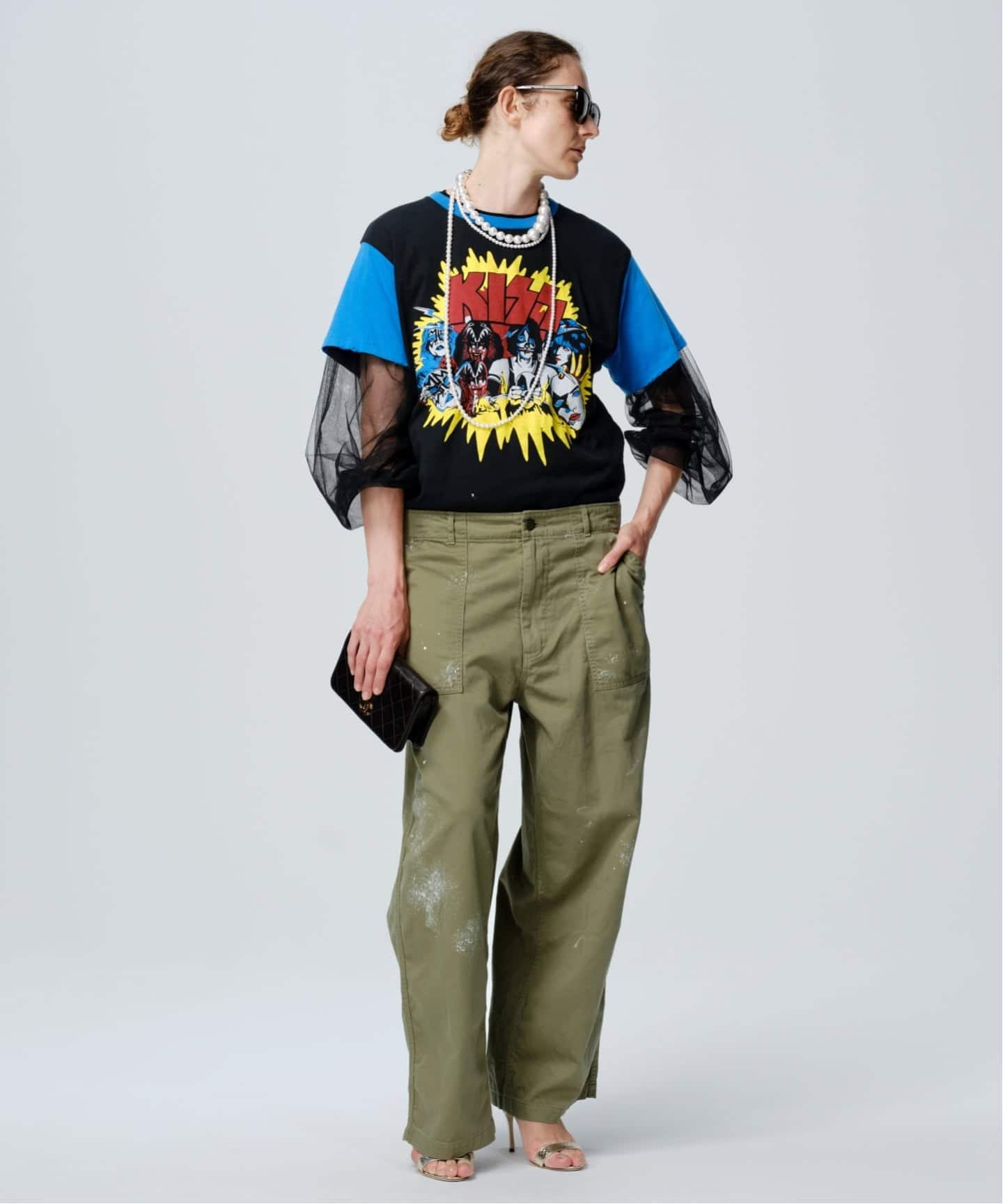 L'Appartement MADE WORN アパルトモン Tシャツ MADE WORN/メイド ウォン】 KISS Tee（Tシャツ／カットソー）｜L