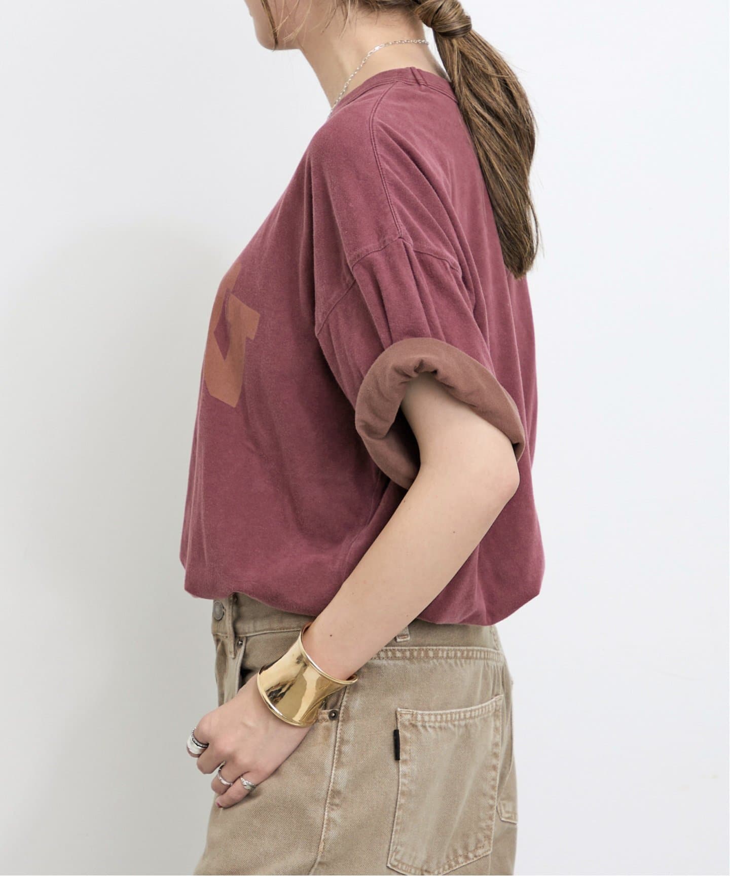REMI RELIEF/レミ レリーフ】 Reversible T shirt（Tシャツ
