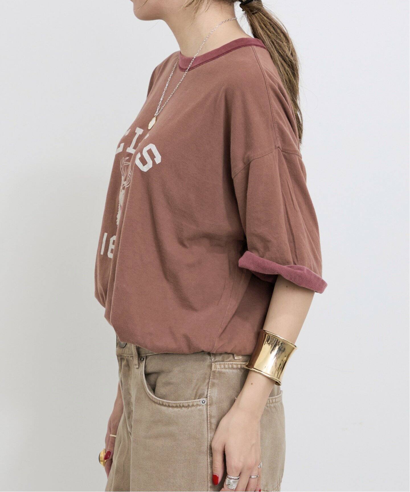 アパルトモン REMI RELIEF Cape Sweat レミレリーフピンク アパルトモン REMI RELIEF Cape Sweat レミレリーフピンク