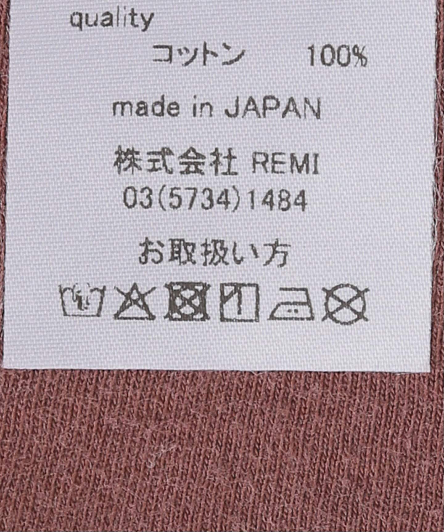 REMI RELIEF/レミ レリーフ】 Reversible T shirt（Tシャツ