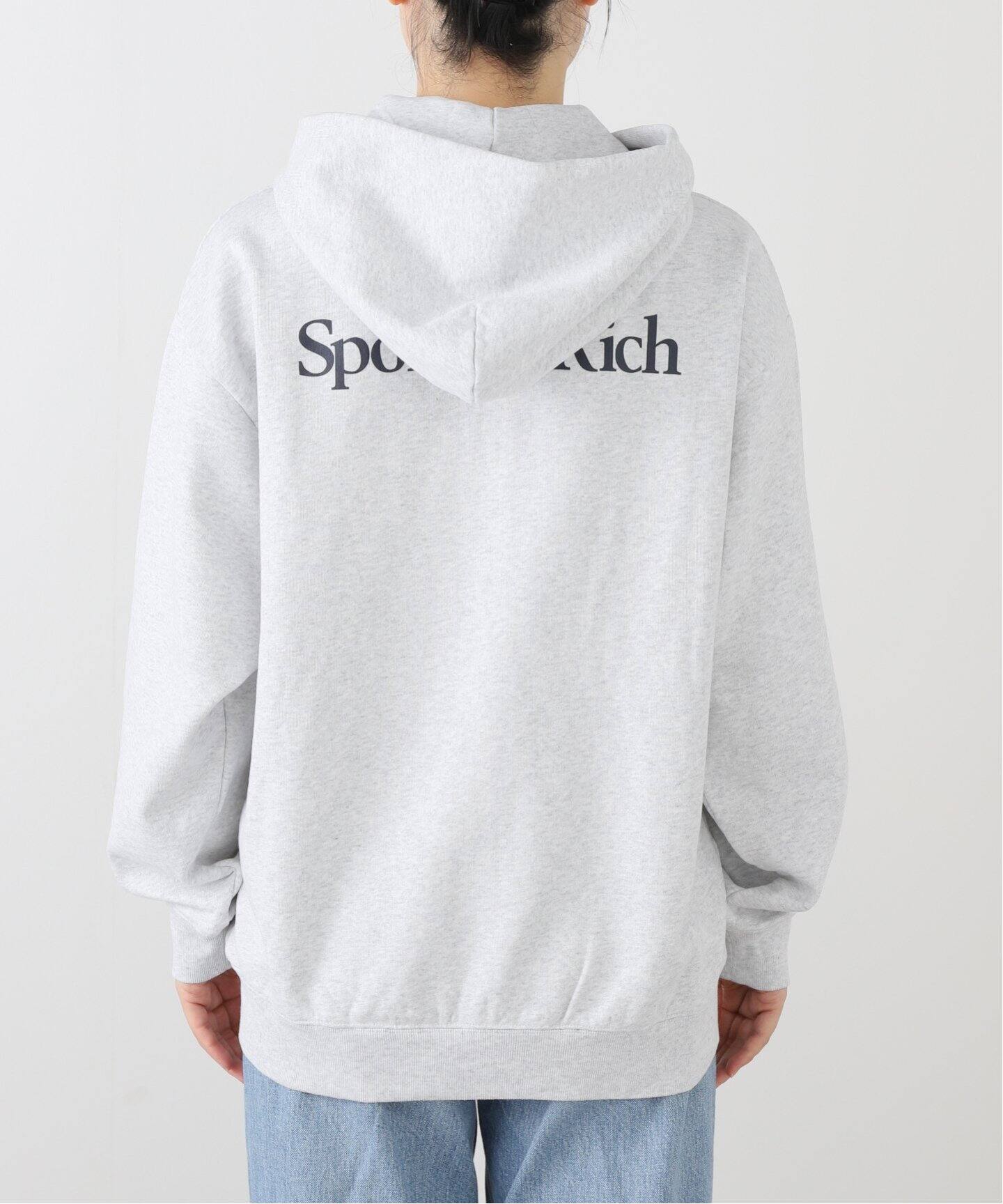 SPORTY&RICH/スポーティアンドリッチ】 YANKEES SERIF ZIP HOODIE 