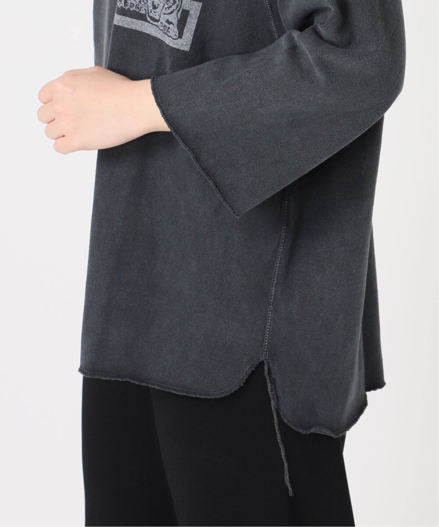 【REMI RELIEF】 HENLEY NECK PRINT TEE REMI RELIEF/レミ レリーフ】 HENLEY NECK PRINT TEE（Tシャツ