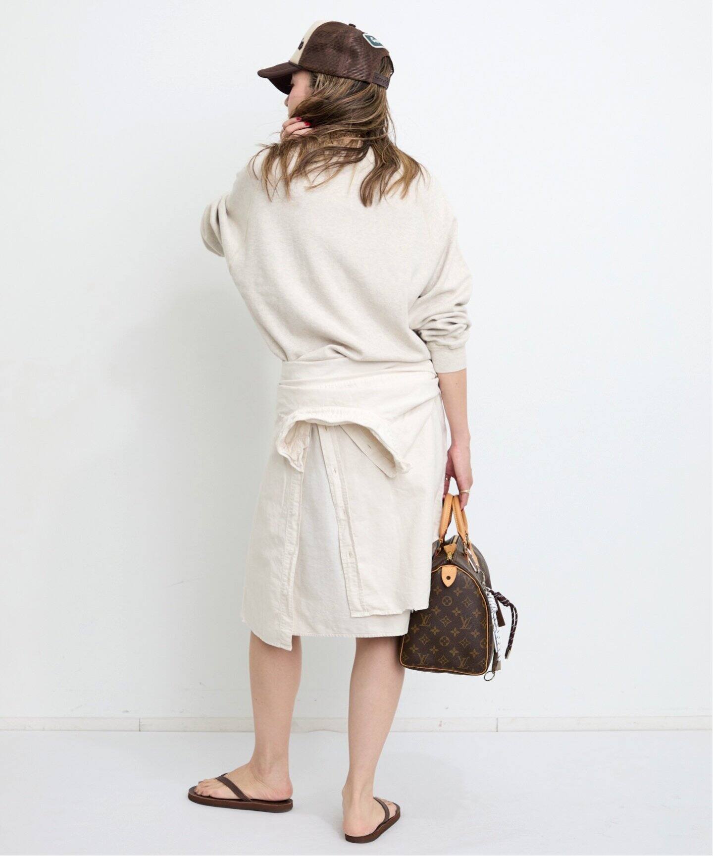 REMI RELIEF/レミ レリーフ】 W TUCK HENLEY NECK LONGSLEEVE
