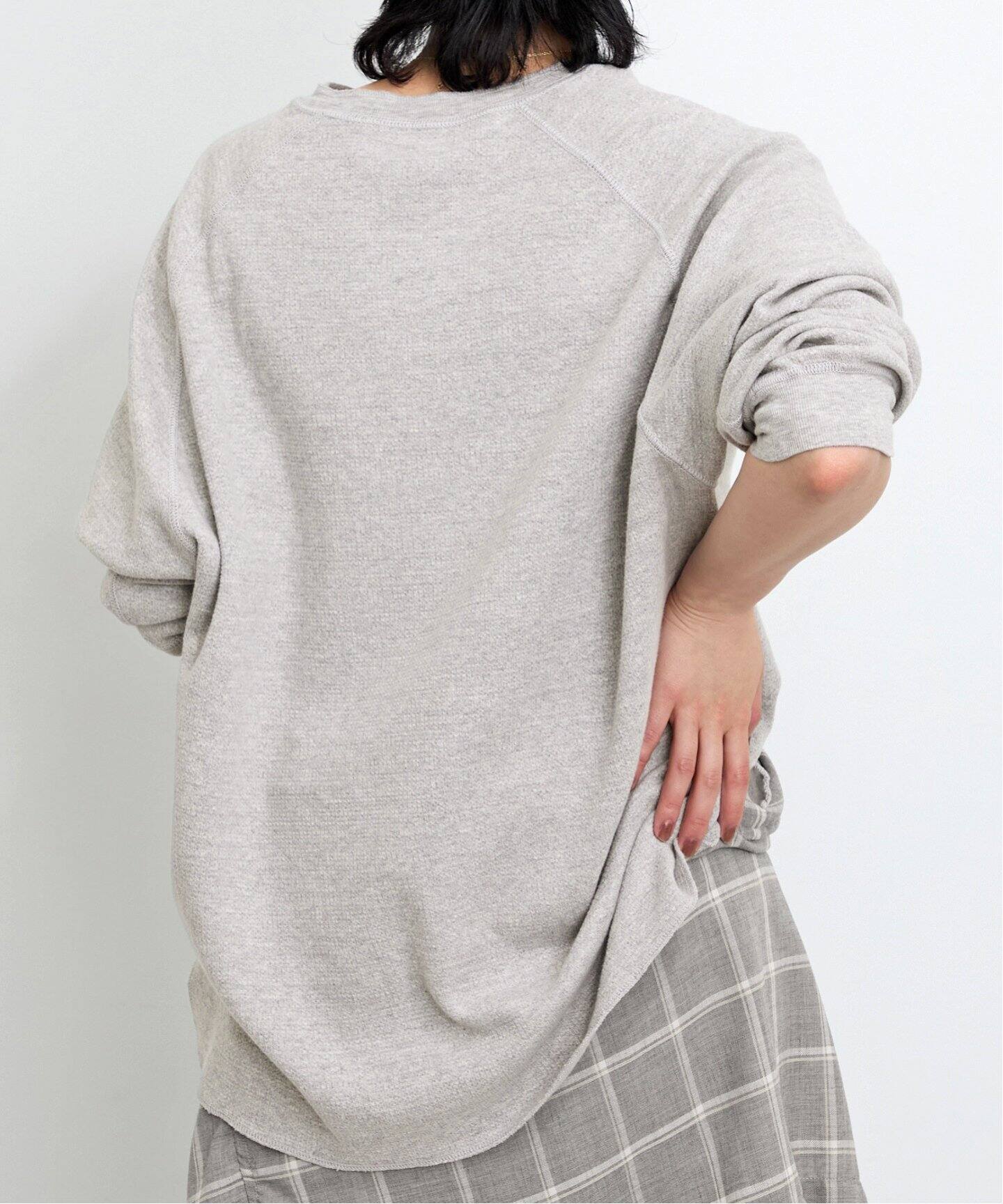 【REMI RELIEF/レミ レリーフ】 LONG SLEEVE TEE REMI RELIEF/レミ レリーフ】 W TUCK HENLEY NECK LONGSLEEVE
