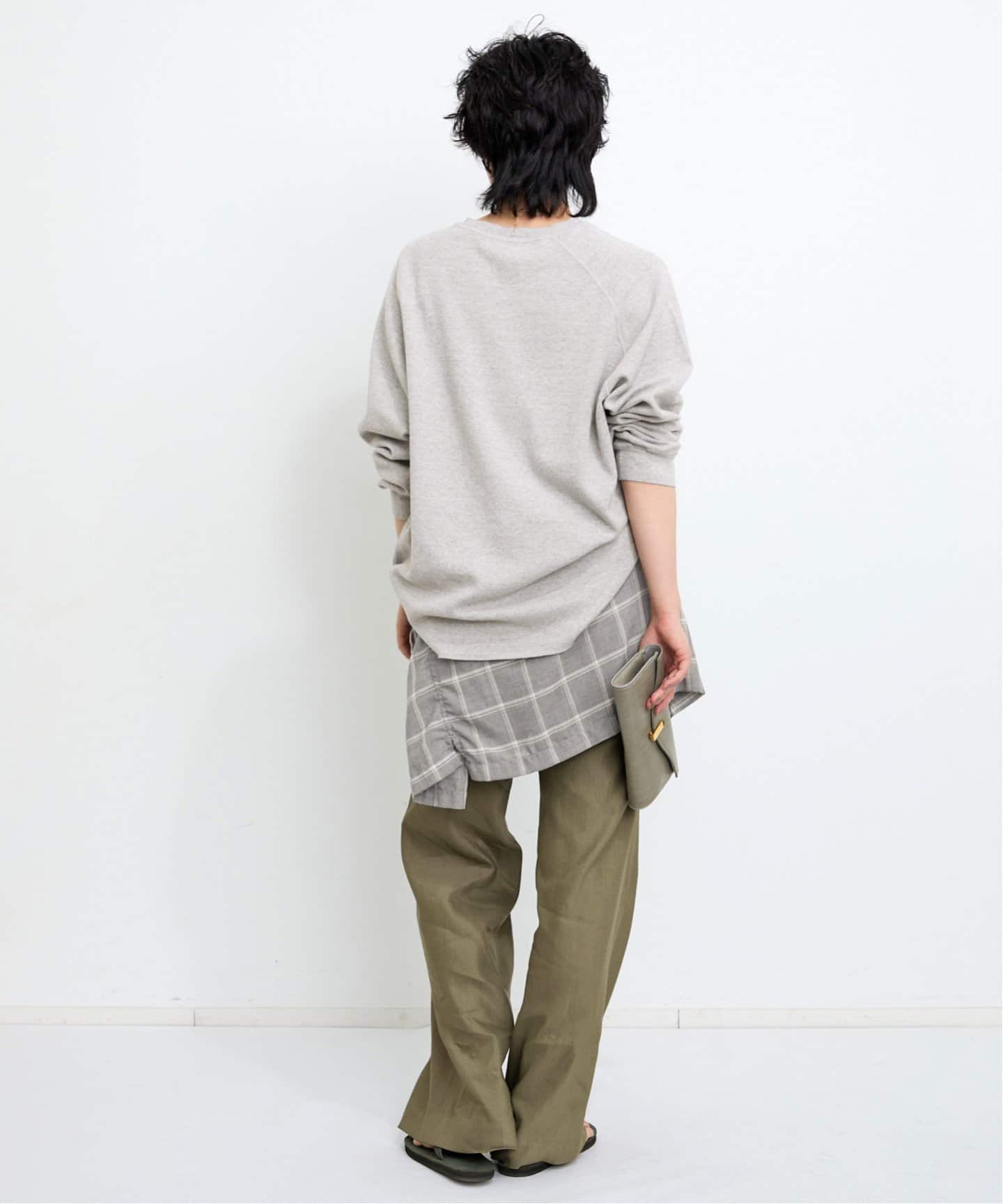 REMI RELIEF/レミ レリーフ】 W TUCK HENLEY NECK LONGSLEEVE