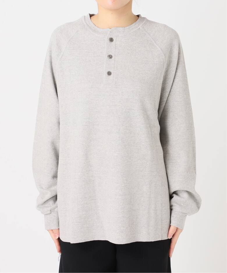 REMI RELIEF/レミ レリーフ】 W TUCK HENLEY NECK LONGSLEEVE TEE（T 