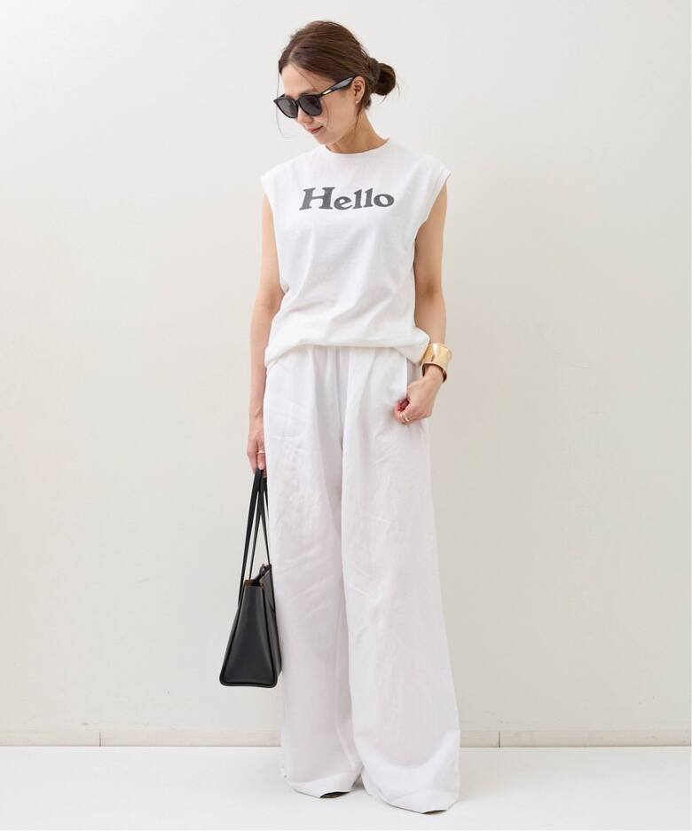 MADISON BLUE/マディソン ブルー】 HELLO NOSLEEVE TEE（Tシャツ 