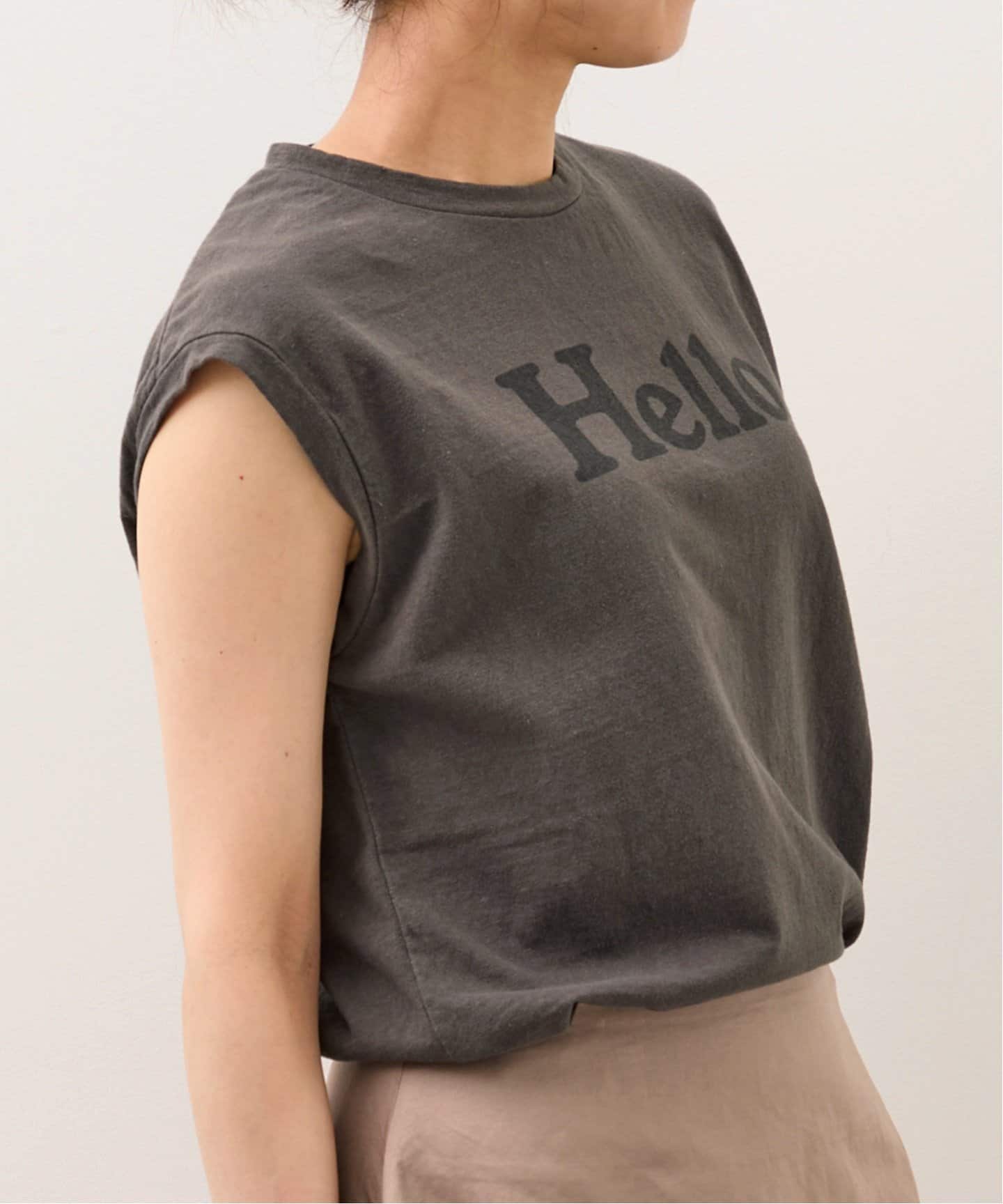 MADISON BLUE/マディソン ブルー】 HELLO NOSLEEVE TEE（Tシャツ