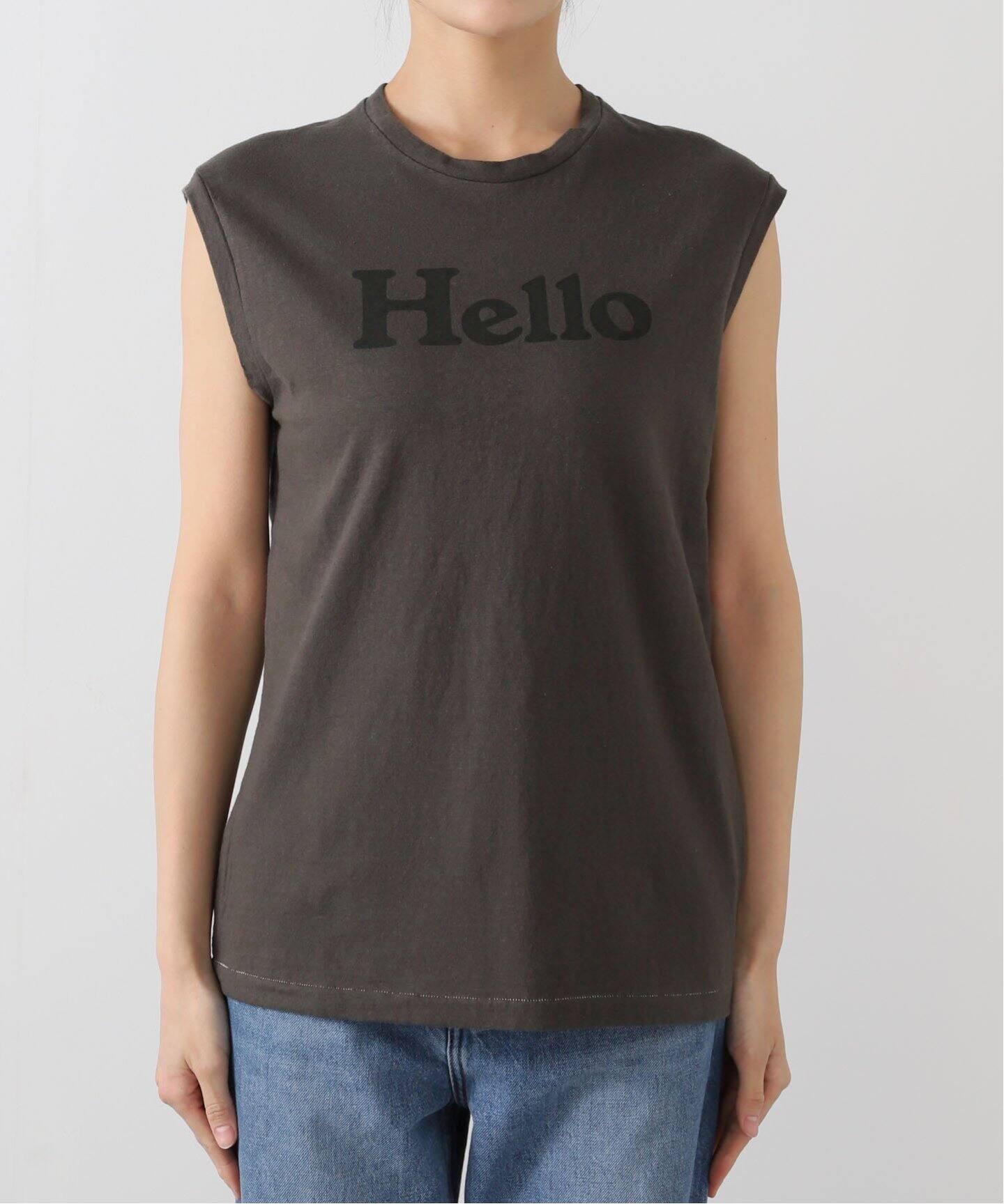 MADISON BLUE/マディソン ブルー】 HELLO NOSLEEVE TEE（Tシャツ 