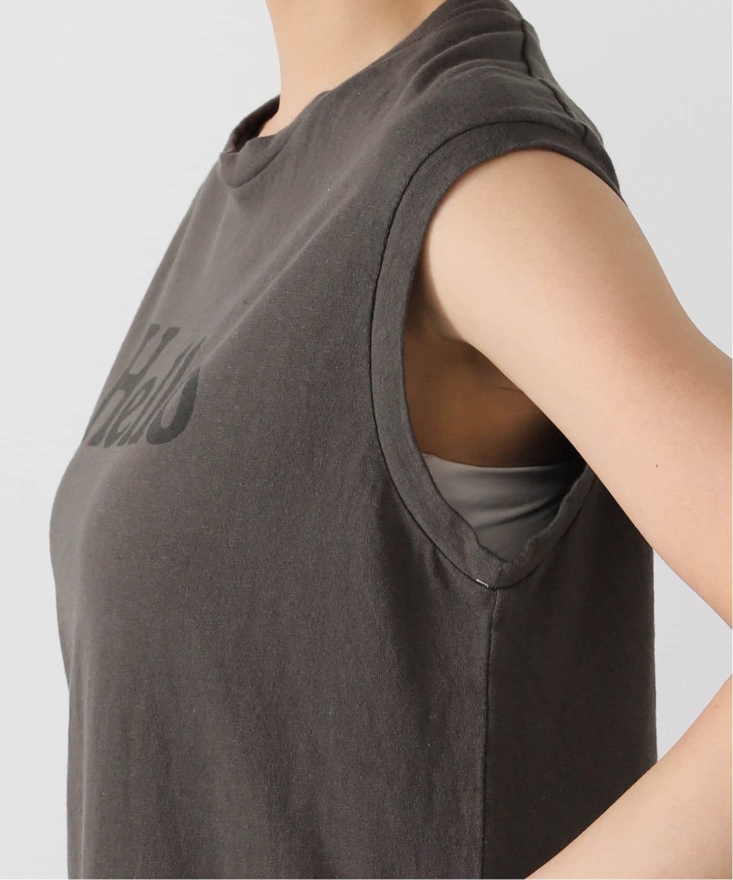 MADISON BLUE/マディソン ブルー】 HELLO NOSLEEVE TEE（Tシャツ