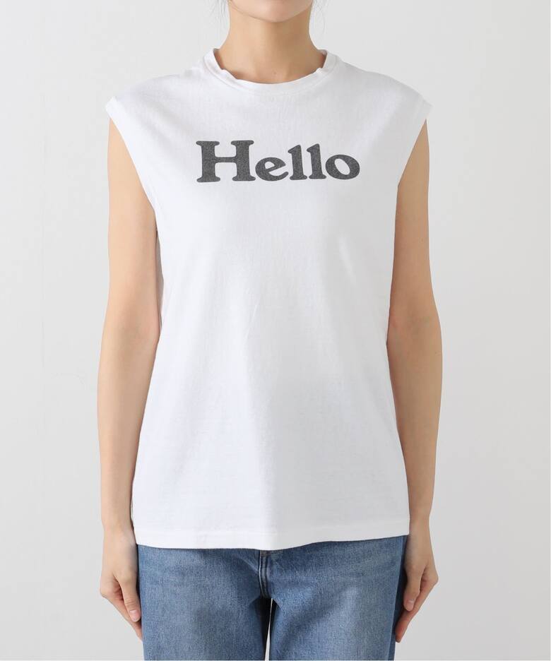 MADISON BLUE/マディソン ブルー】 HELLO NOSLEEVE TEE（Tシャツ 