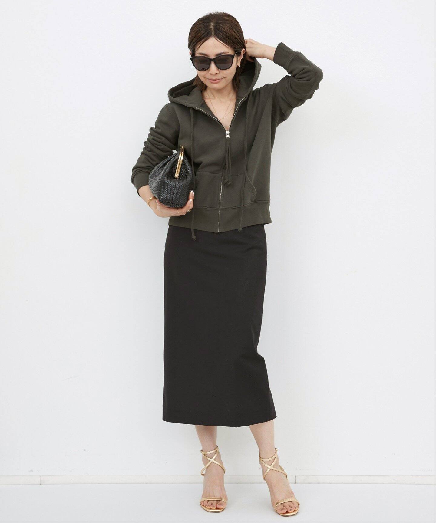 NILI LOTAN/ニリ ロタン】 CALLIE ZIP UP HOODIE（パーカー）｜L  