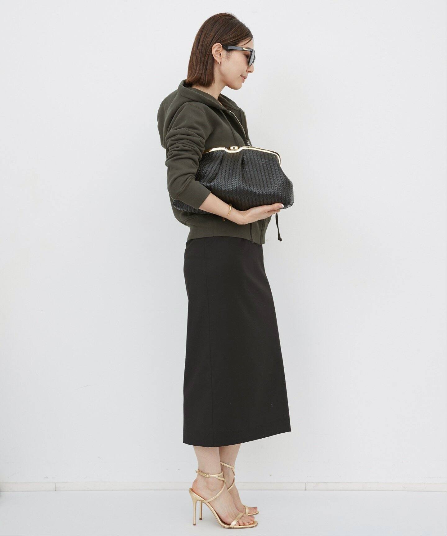 NILI LOTAN/ニリ ロタン】 CALLIE ZIP UP HOODIE（パーカー）｜L 