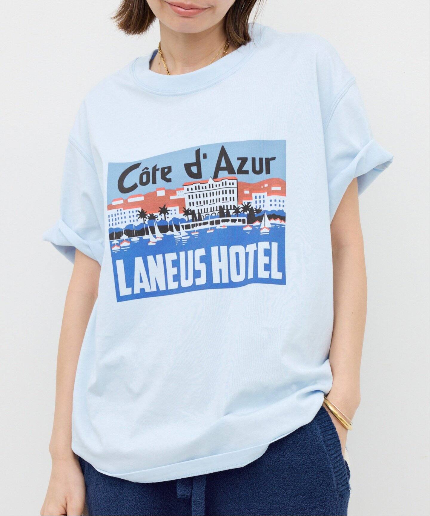 LANEUS/ラネウス】 T-SHIRT（Tシャツ／カットソー）｜L