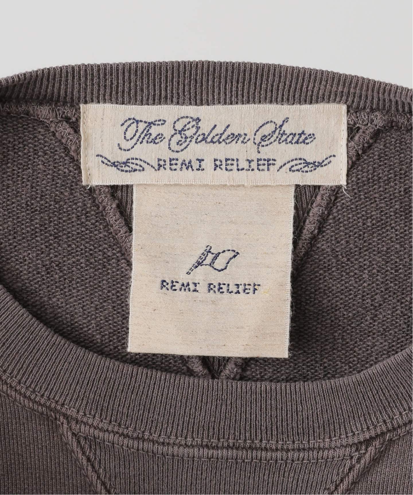 アパルトモン l'appartement レミレリーフスウェット グリーングレー 予約》【REMI RELIEF/レミ レリーフ】 UNCW SWEAT（スウェット