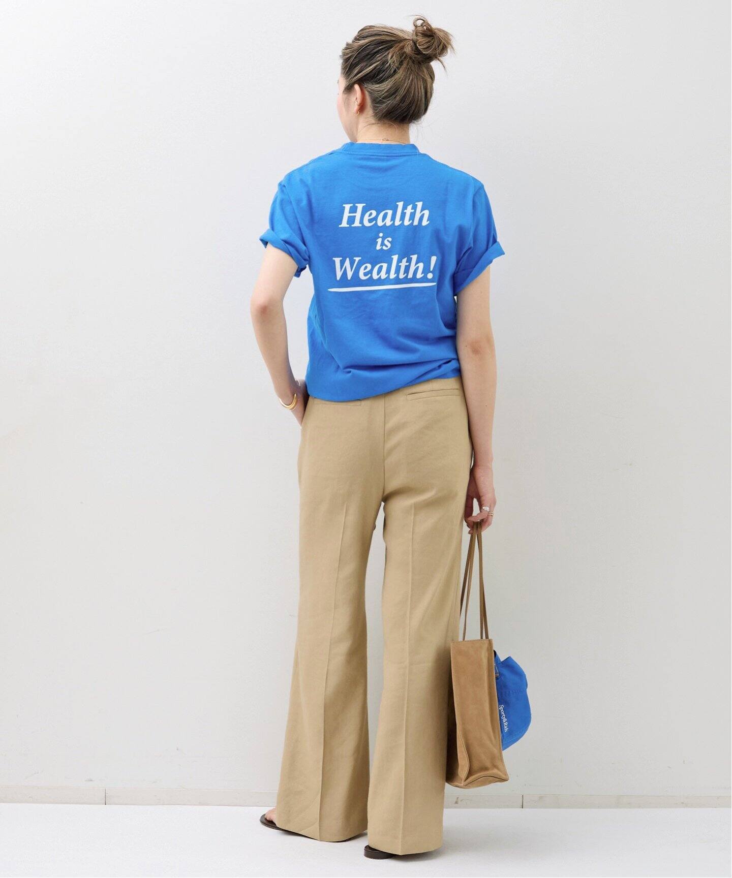 L'Appartement SPORTY&RICH Tシャツ SPORTY&RICH/スポーティアンドリッチ】 HEALTH IS WEALTH T