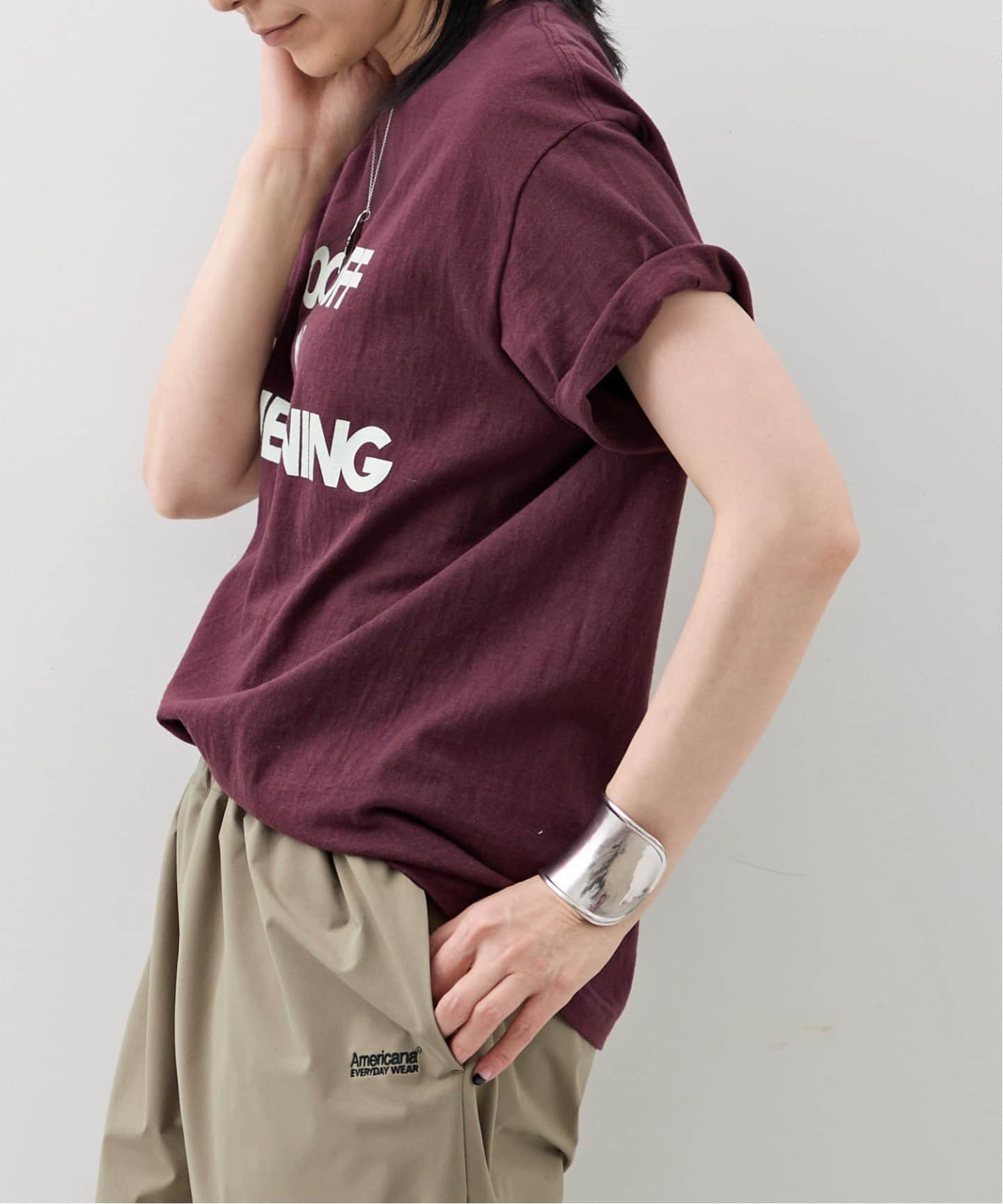 L'Appartement別注 AMERICANA アメリカーナ Tシャツ ベージュ