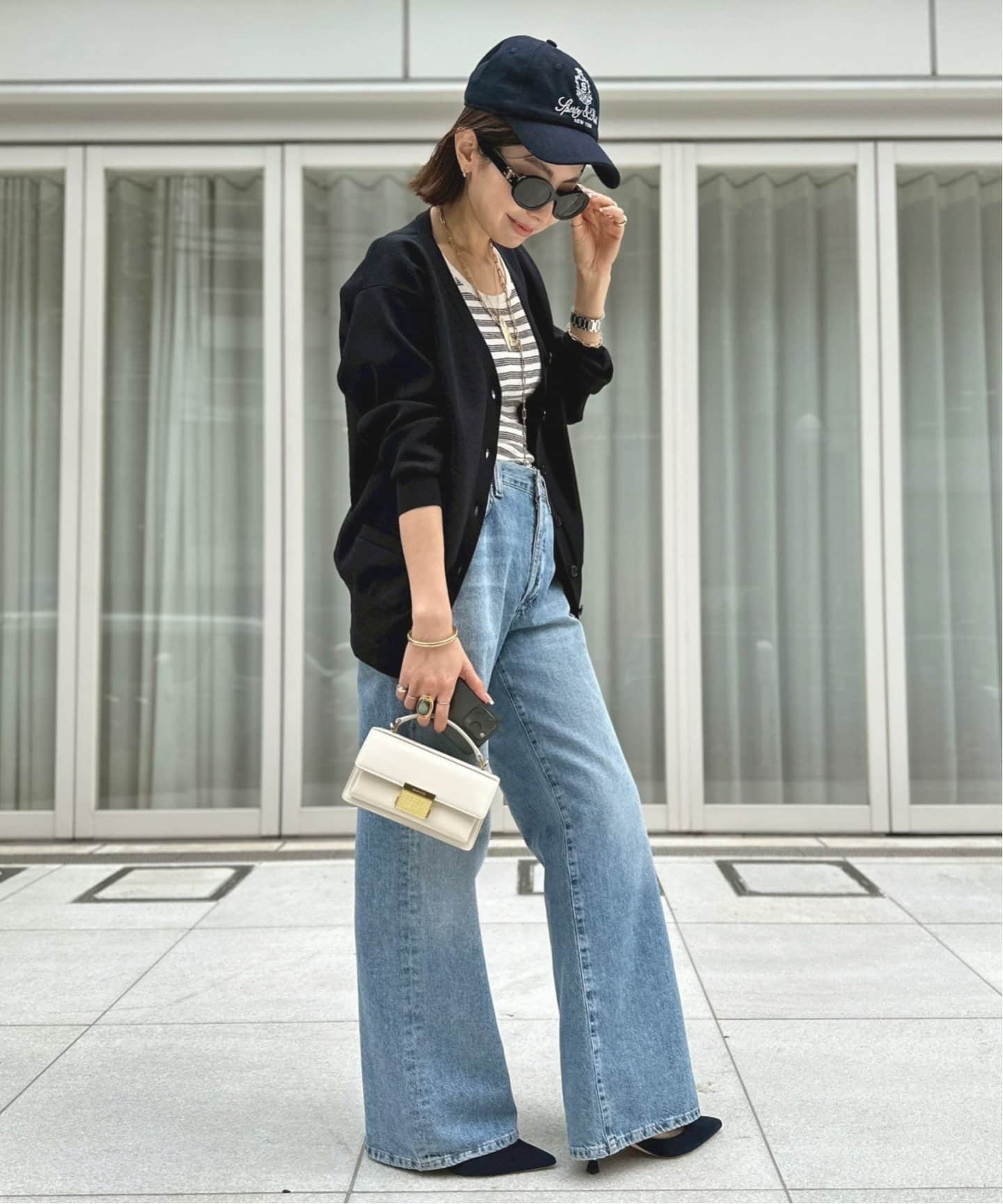 L'Appartement グッド グリーフBORDER CROPPED TEE GOOD GRIEF!/グッド グリーフ】 Border Long Sleeve Tee（T