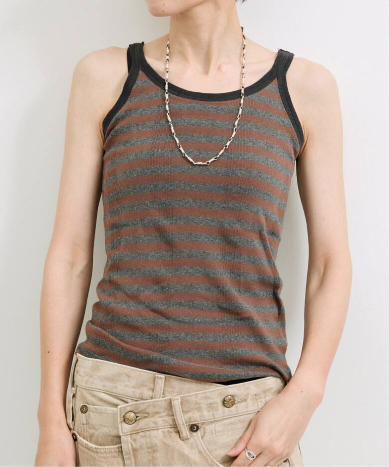 GOOD GRIEF!/グッド グリーフ】 BORDER TANK TOP（タンクトップ）｜L  