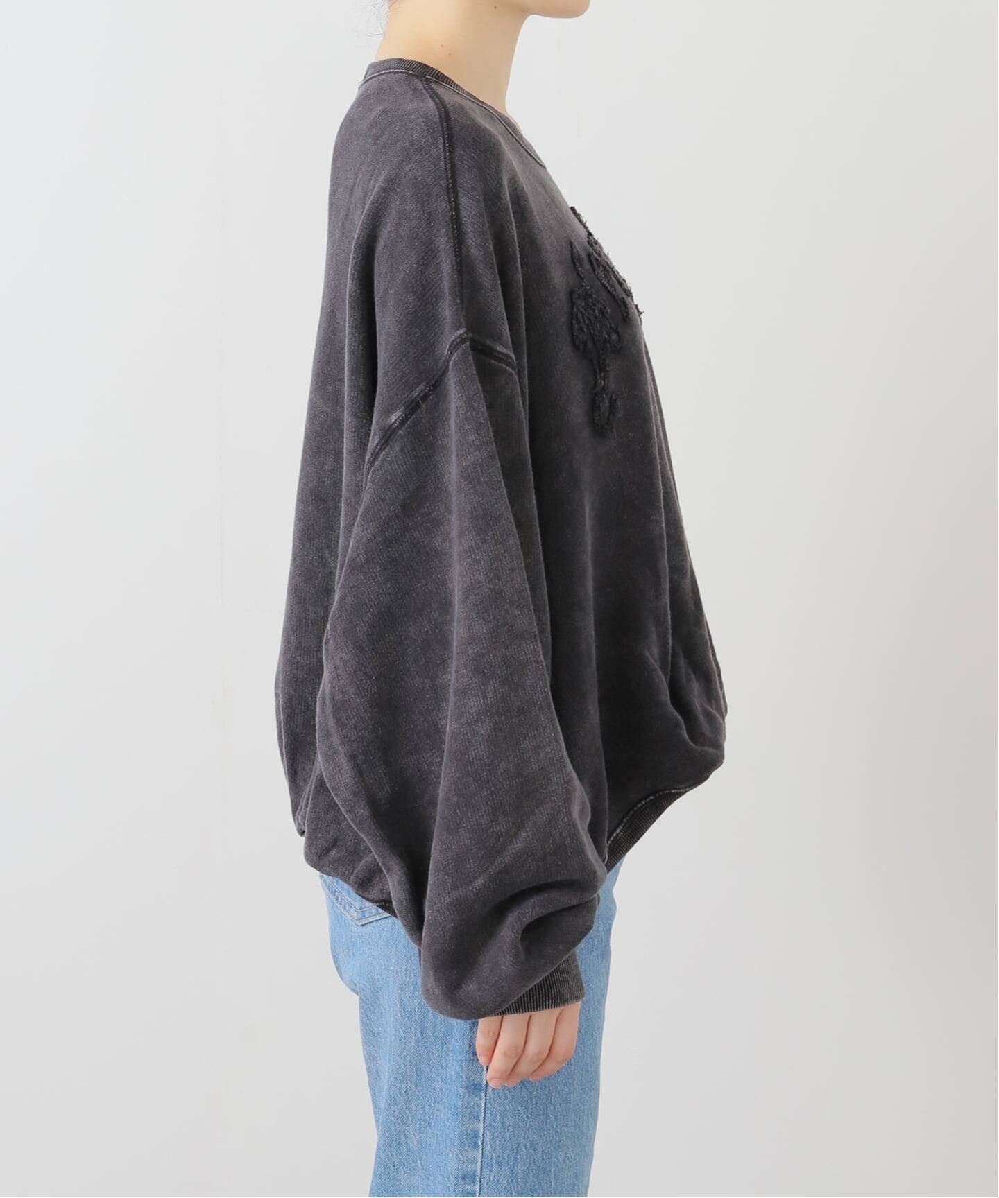 R13/アールサーティーン】 NY BALLOON CREWNECK SWEAT