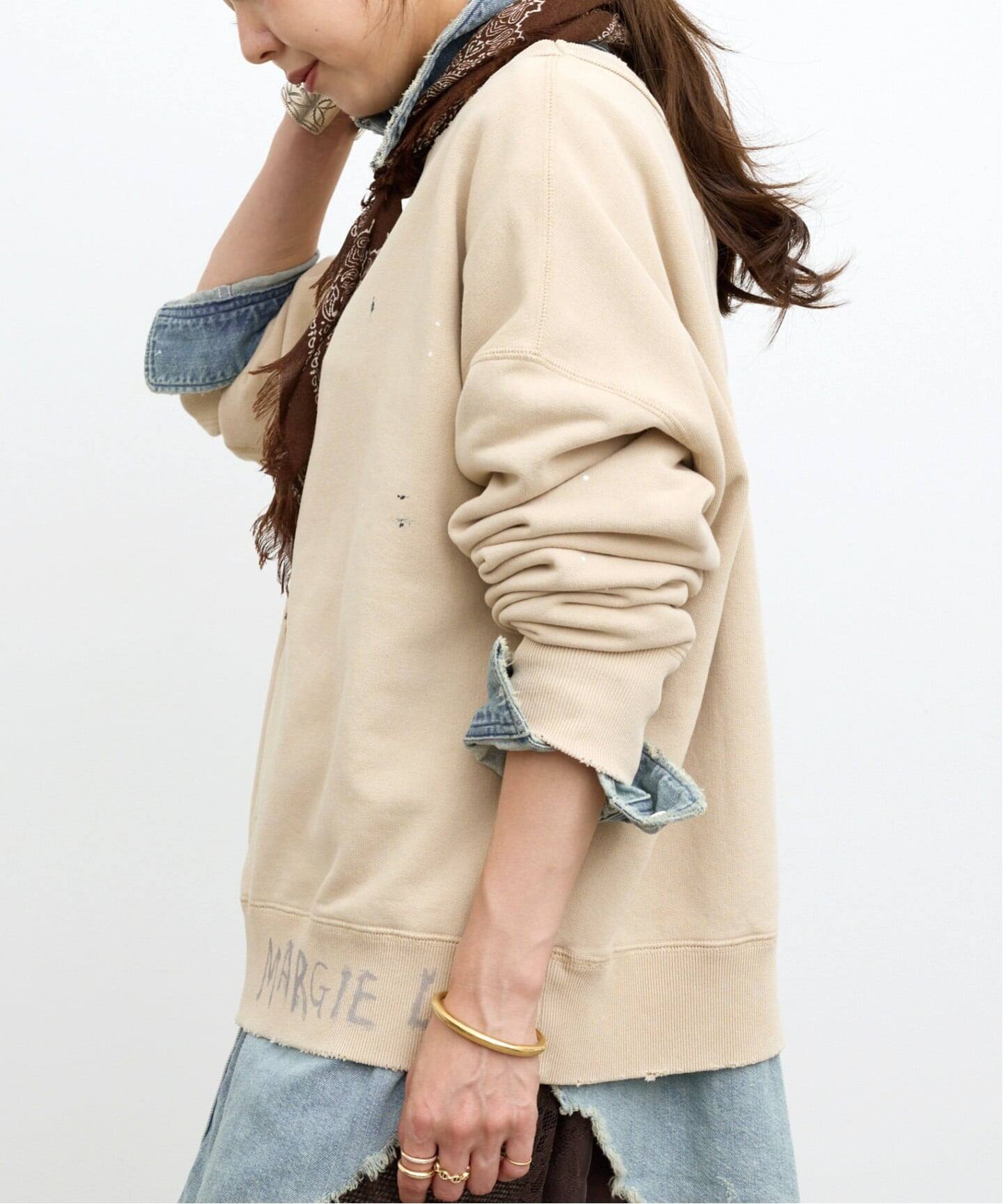 MAISON MARGIELA/メゾン マルジェラ】 DAMEGE SWEAT（スウェット）｜L