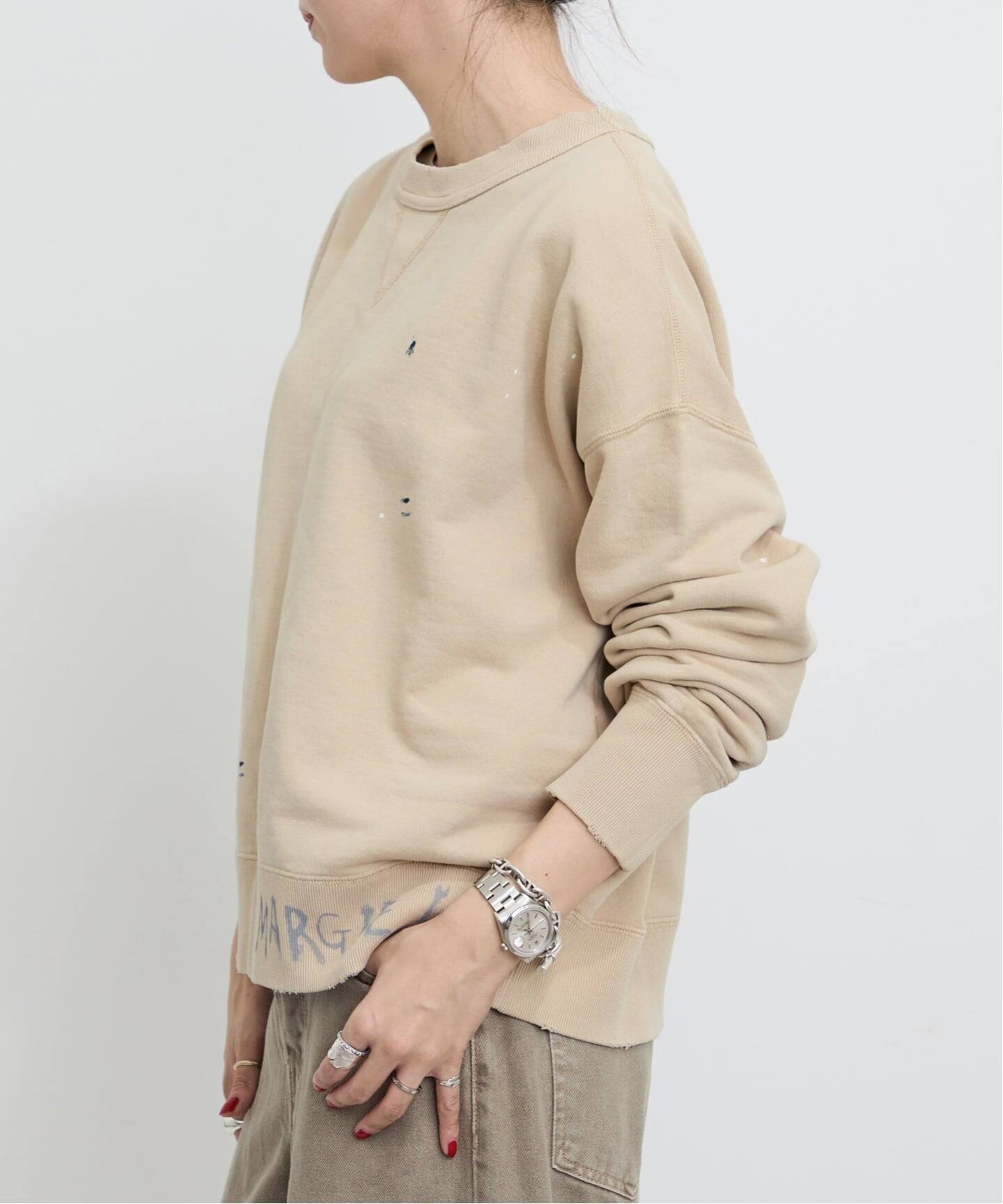 マルジェラ　ダメージスウェット　デストロイ　スウェット　保存袋付　ノベルティ MAISON MARGIELA/メゾン マルジェラ】 DAMEGE SWEAT（スウェット）｜L