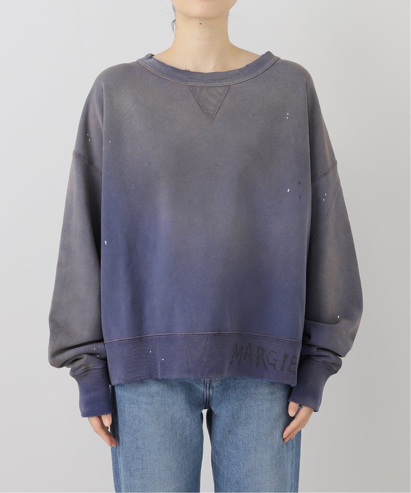 MAISON MARGIELA/メゾン マルジェラ】 DAMEGE SWEAT（スウェット）｜L