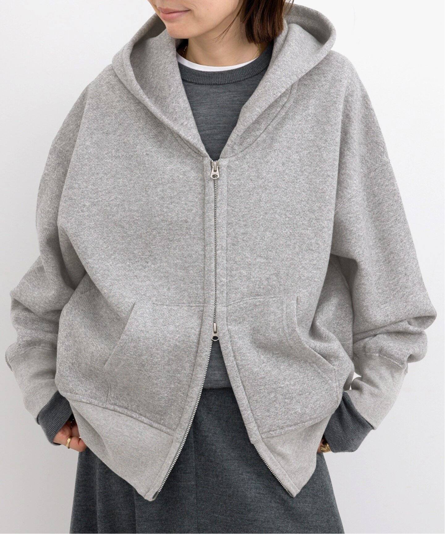 AMERICANA/アメリカーナ】 WIDE FULLZIP HOODIE（パーカー）｜L  