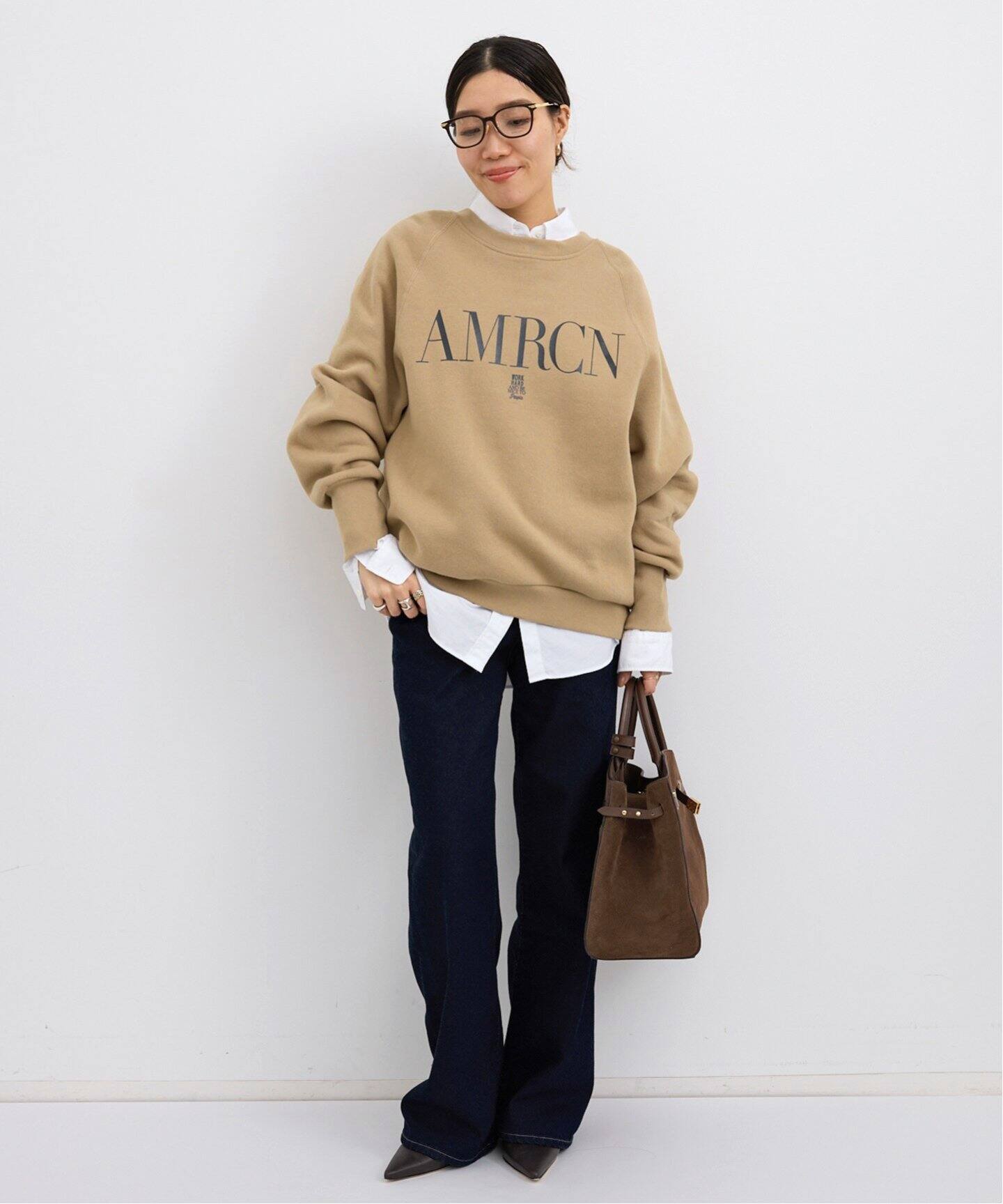 AMERICANA/アメリカーナ】 CREW NECK SWEAT（スウェット）｜L 