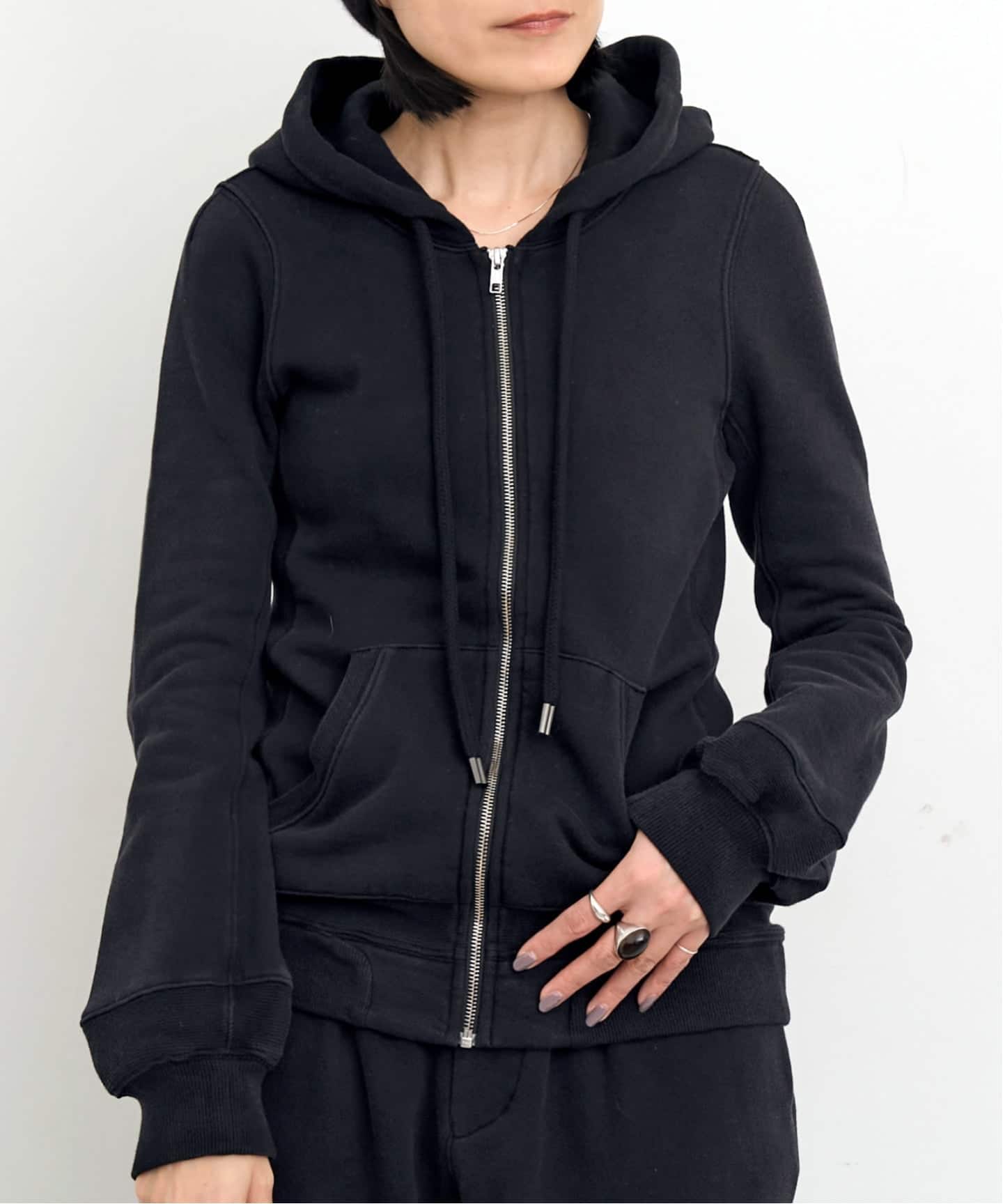 パーカー L'appartement AMERICANA/アメリカーナ】 WIDE FULLZIP HOODIE（パーカー）｜L