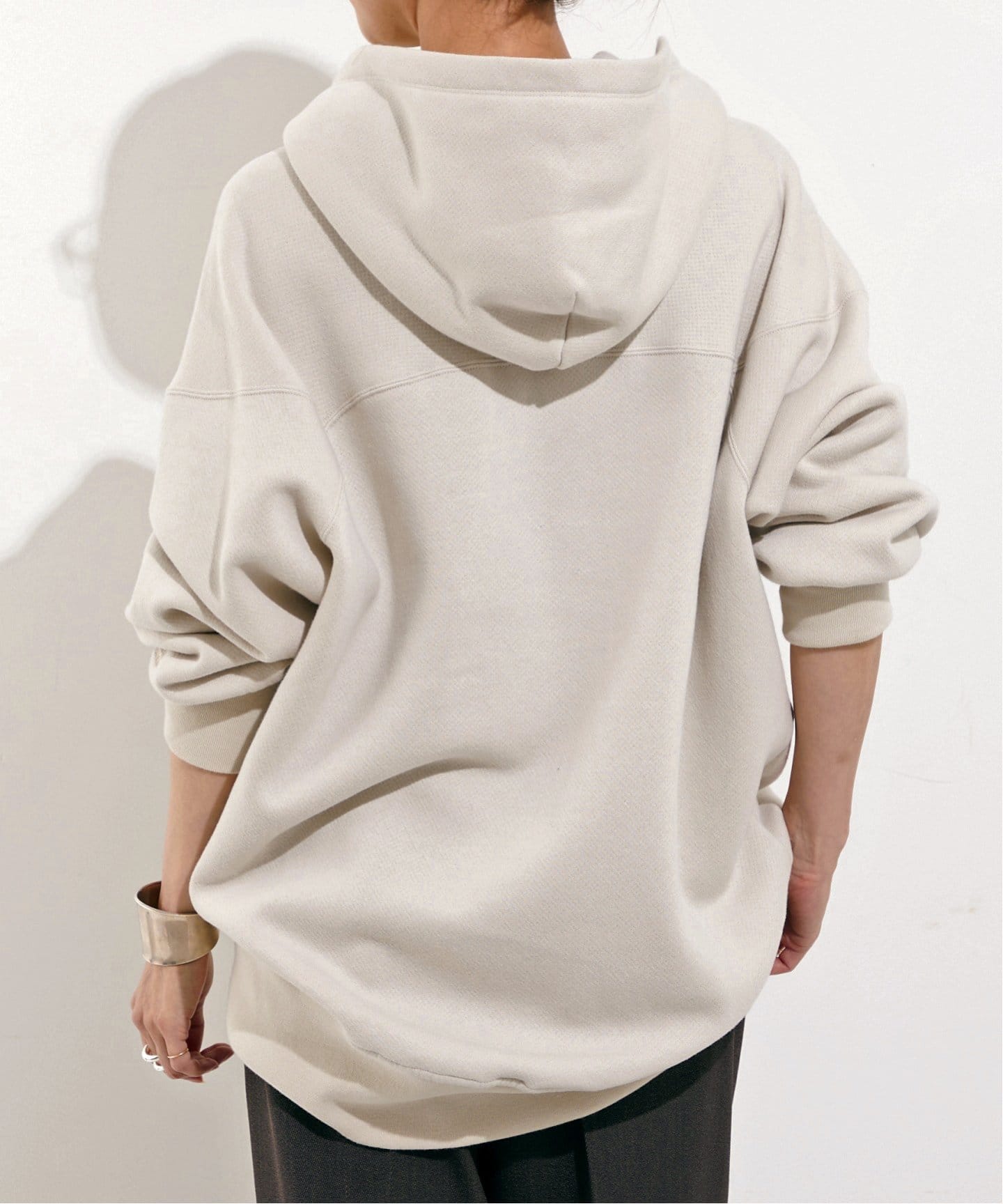 【Americana】 L'Appartementワイドフルジップフーディ AMERICANA/アメリカーナ】 WIDE FULLZIP HOODIE（パーカー）｜L