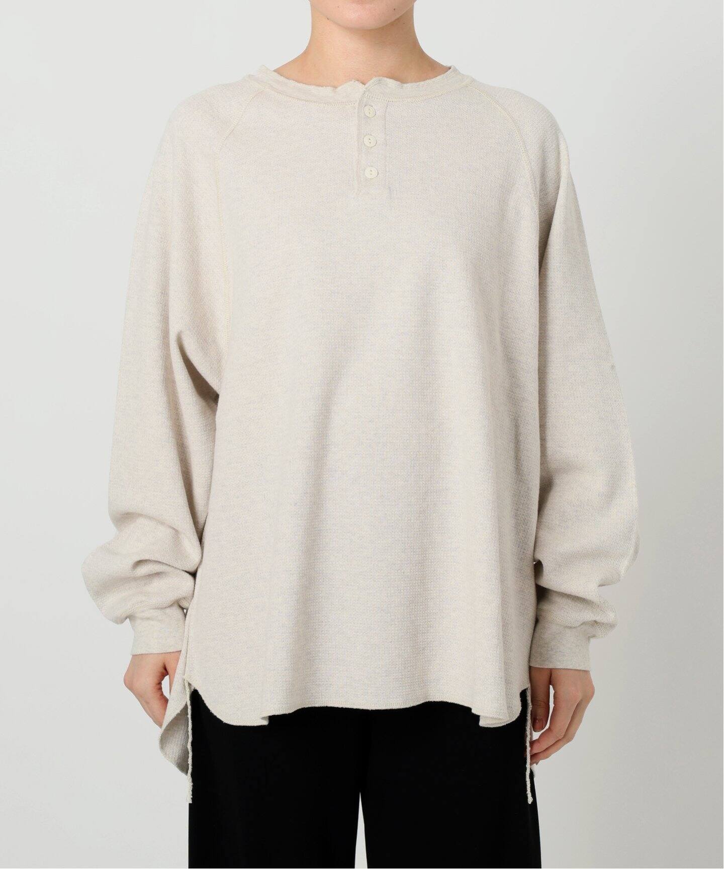 REMI RELIEF/レミ レリーフ】 HENLEY LONG SLEEVE T-SHIRT（Tシャツ 