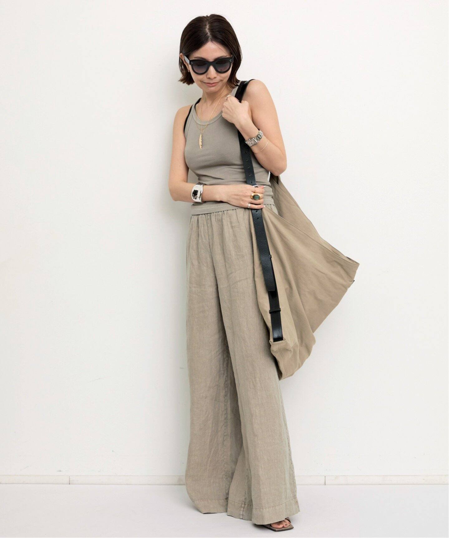 JAMES PERSE/ジェームス パース】 CAMI TANK（タンクトップ）｜L  