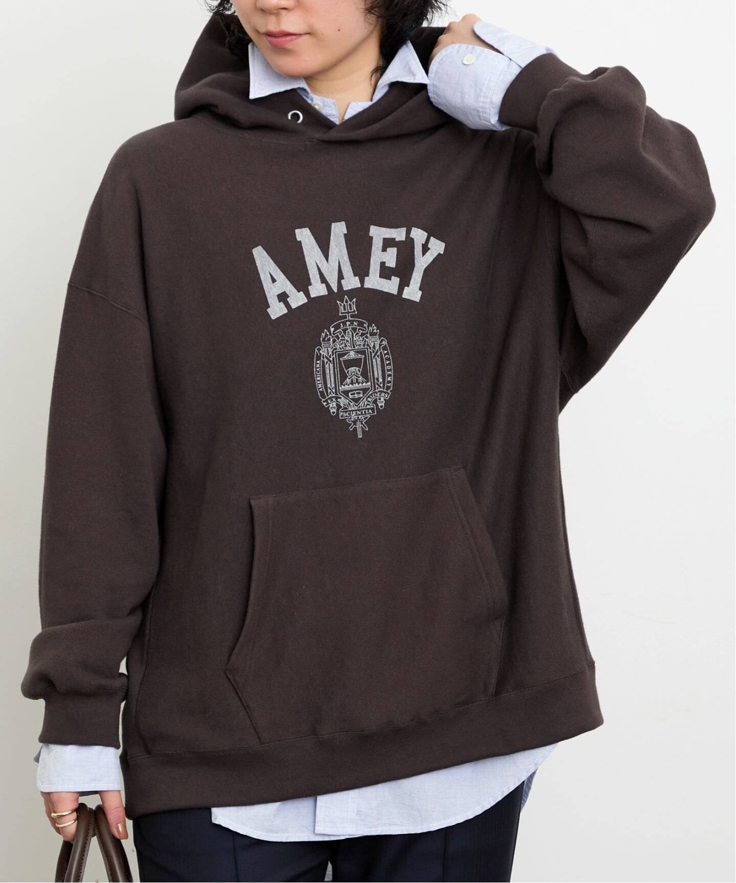 【L'Appartement】AMERICANA フーディー、ネイビー AMERICANA/アメリカーナ】 SWEAT HOODIE（パーカー）｜L