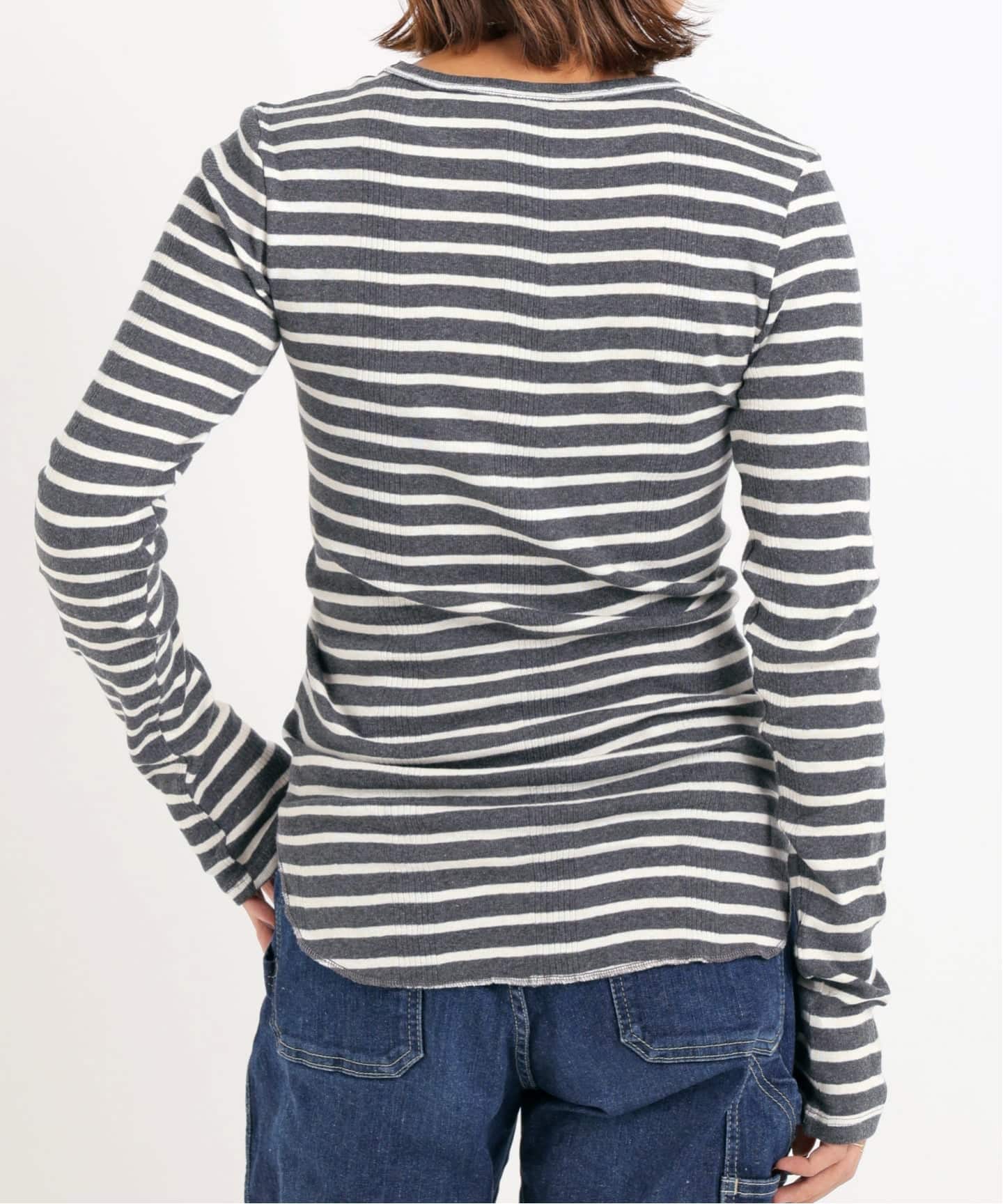 L'Appartement GOODGRIEF! Border Tops カーキ L'Appartement DEUXIEME CLASSE - L'Appartement グッドグリーフ