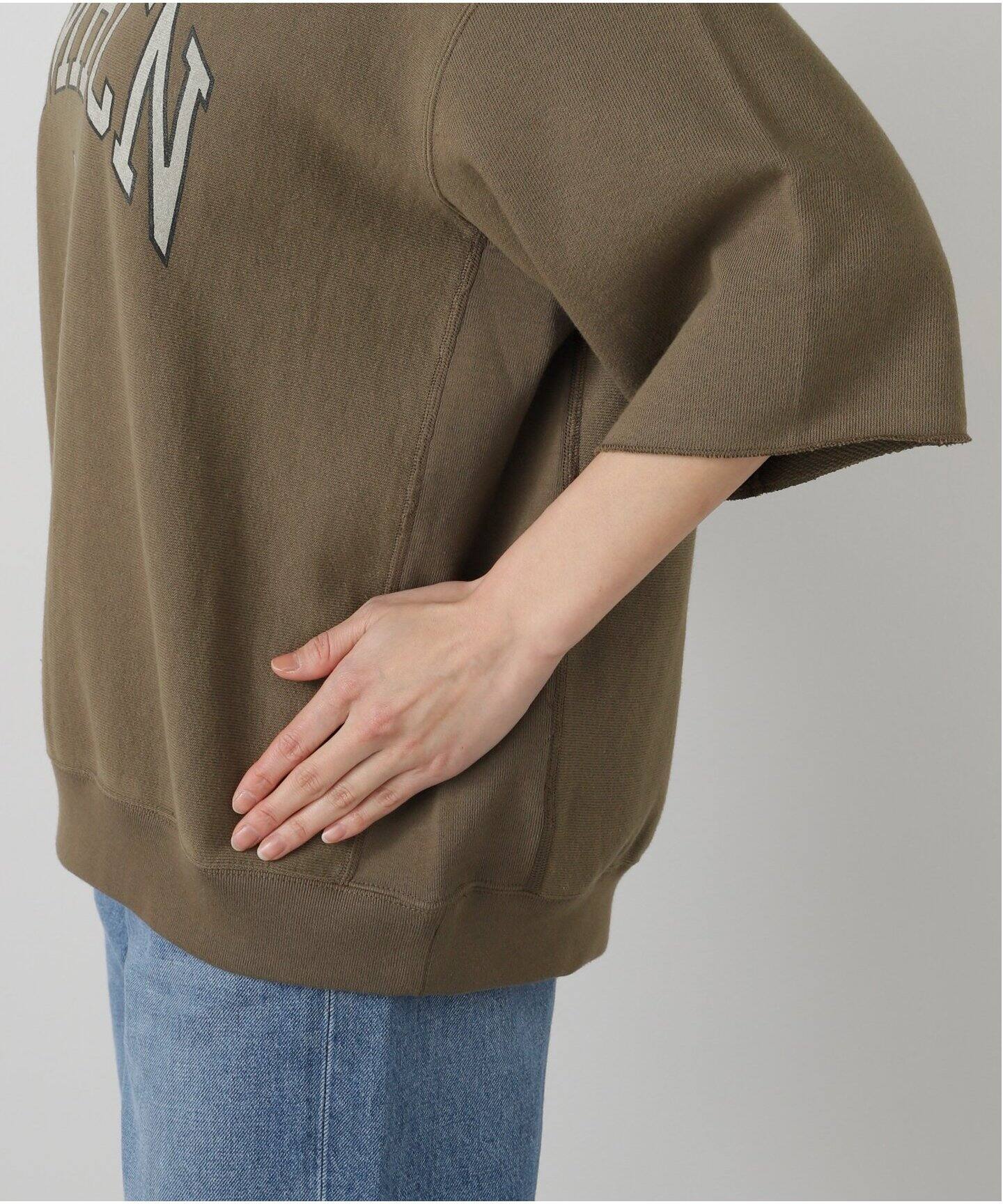 AMERICANA/アメリカーナ】 HALF SLEEVE SWEAT（スウェット）｜L 