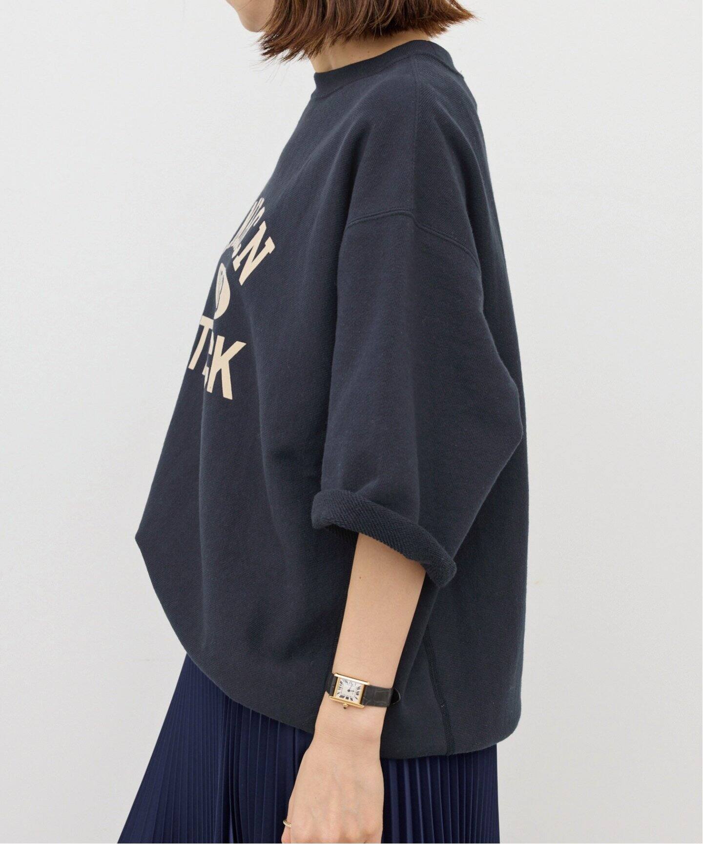 AMERICANA/アメリカーナ】 HALF SLEEVE SWEAT（スウェット）｜L  