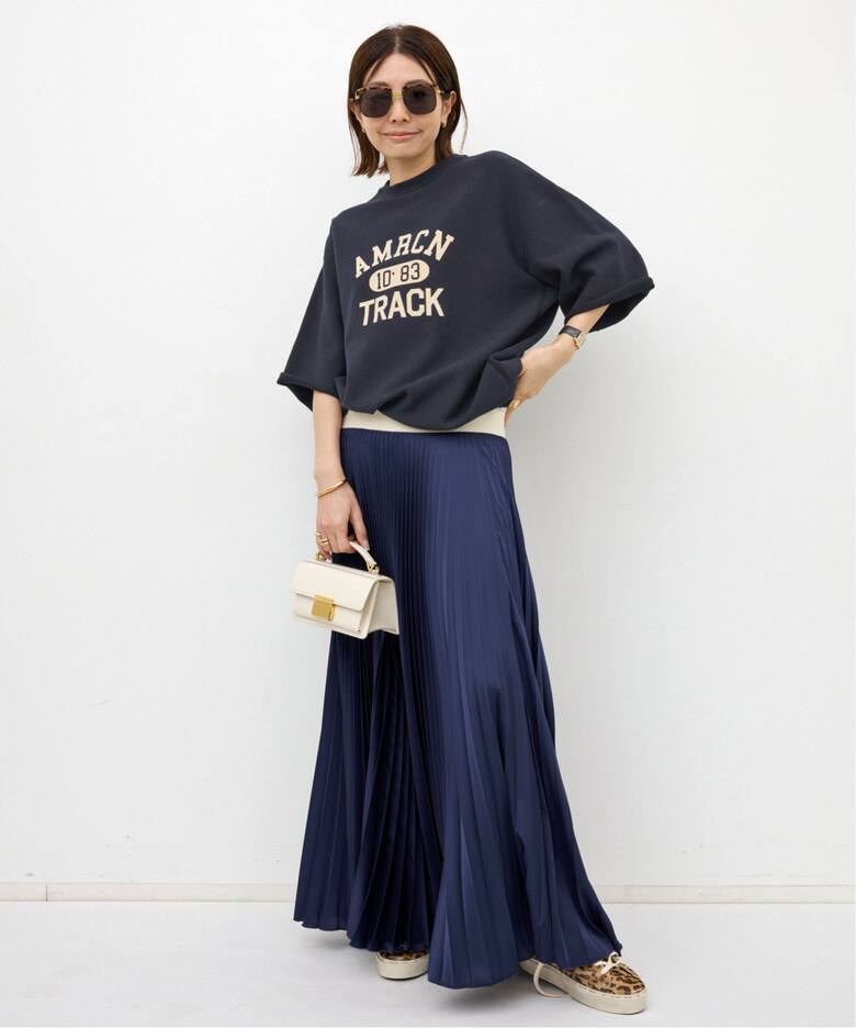 AMERICANA/アメリカーナ】 HALF SLEEVE SWEAT（スウェット）｜L  