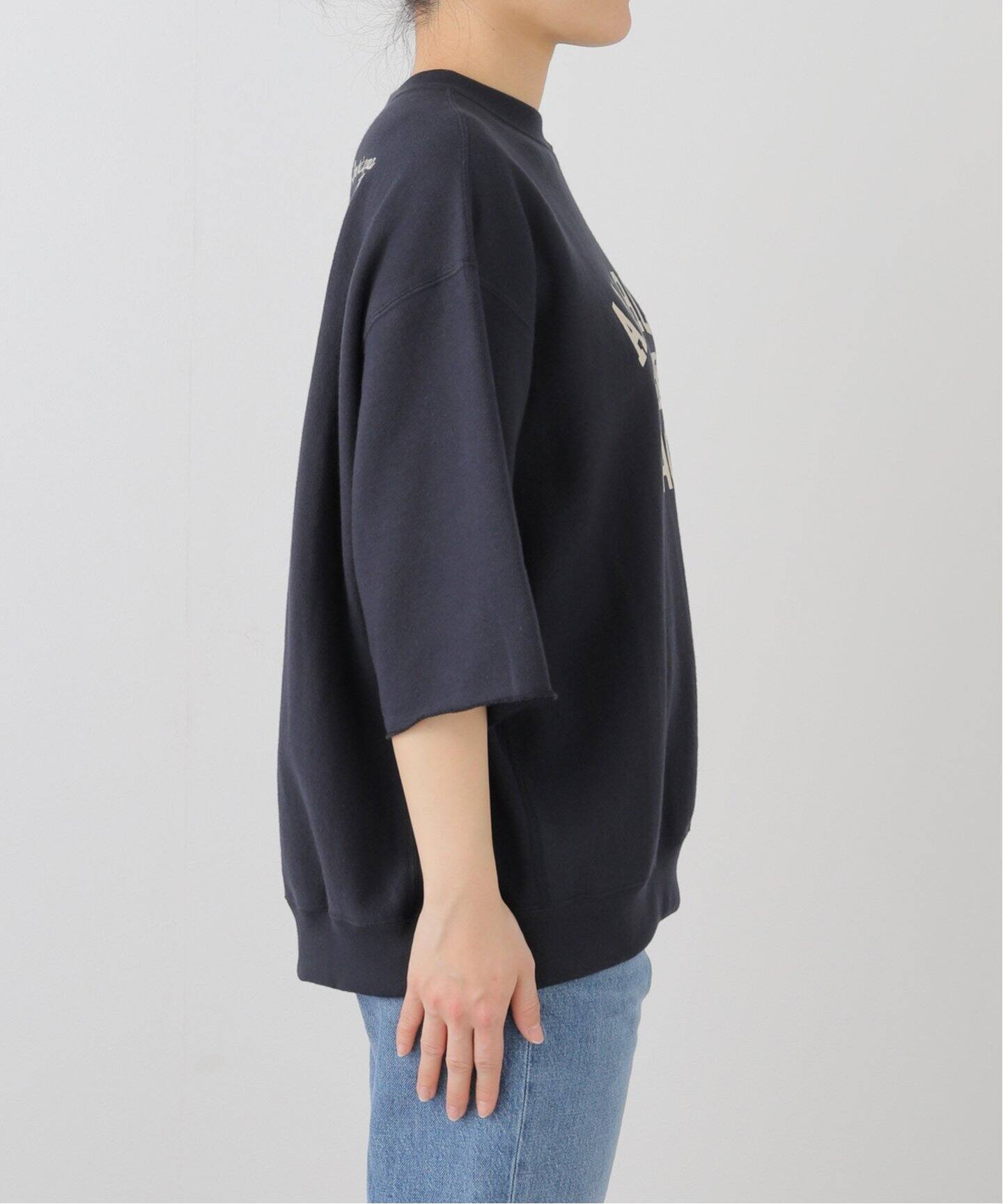 AMERICANA/アメリカーナ】 HALF SLEEVE SWEAT（スウェット）｜L  