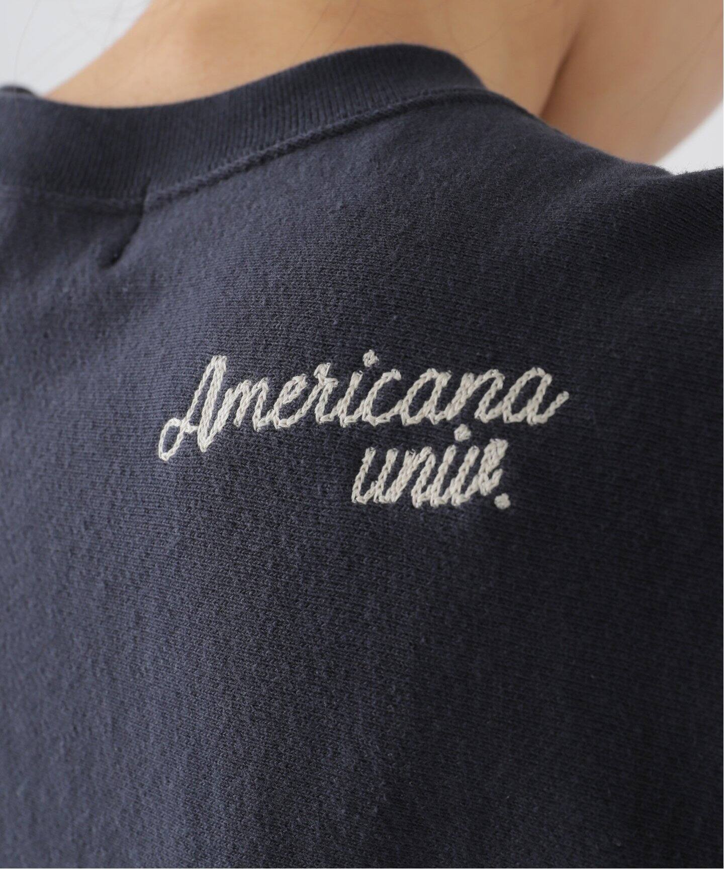 AMERICANA/アメリカーナ】 HALF SLEEVE SWEAT（スウェット）｜L  