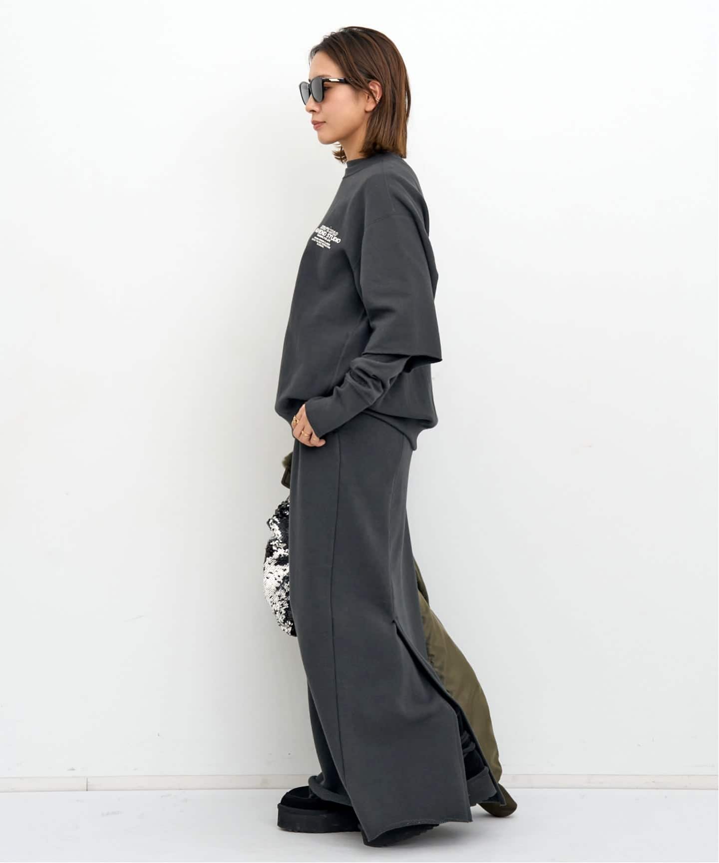 トップス AMERICANA HALF SLEEVE SWEAT AMERICANA/アメリカーナ】 HALF SLEEVE SWEAT（スウェット）｜L