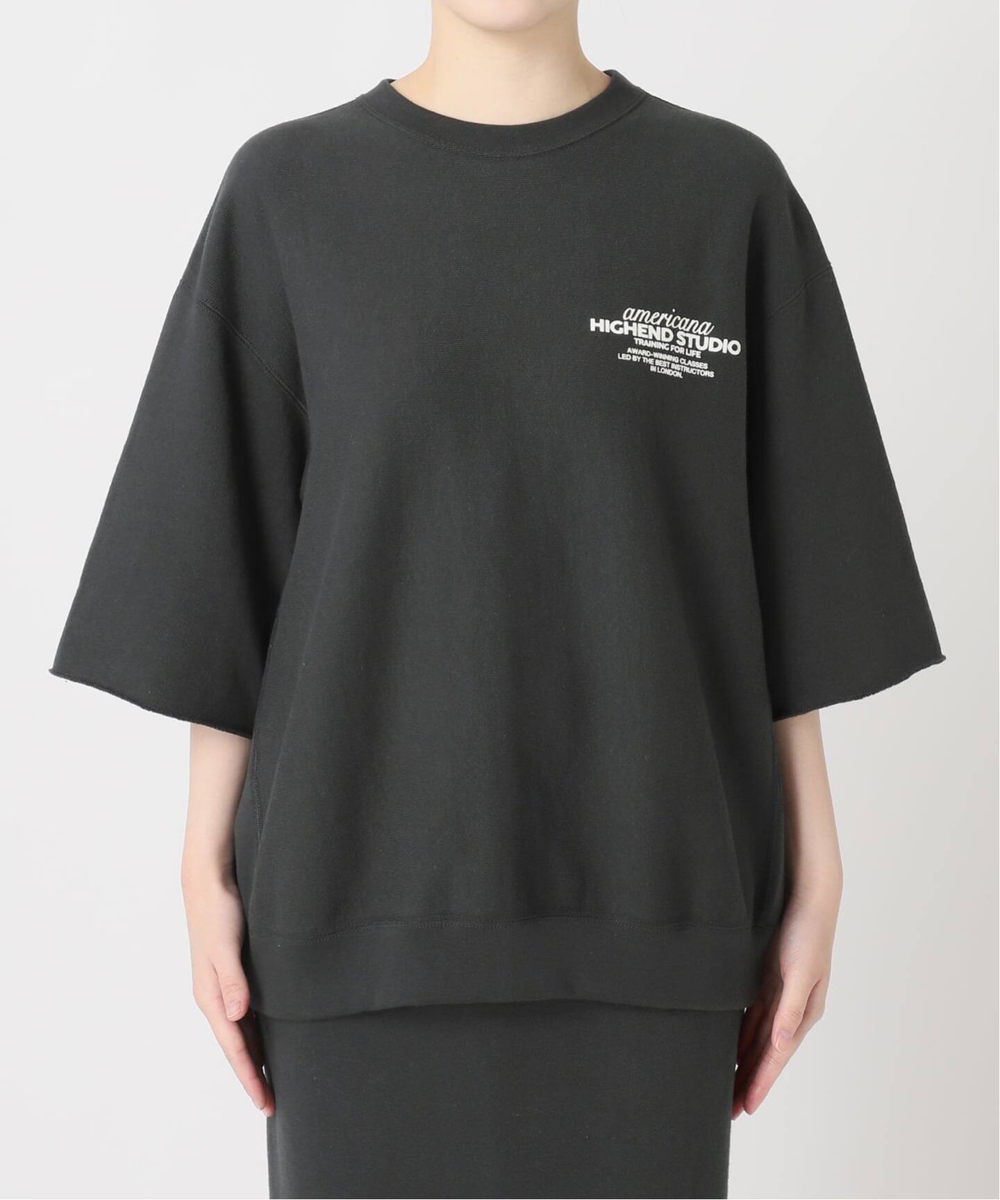 AMERICANA/アメリカーナ】 HALF SLEEVE SWEAT（スウェット）｜L 